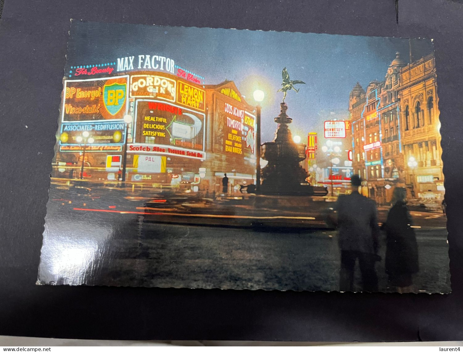 19-1-2024 (1 X 34) Large Size Postcard - 21 X 14 Cm - London Picadilly Circus (at Night) - Piccadilly Circus