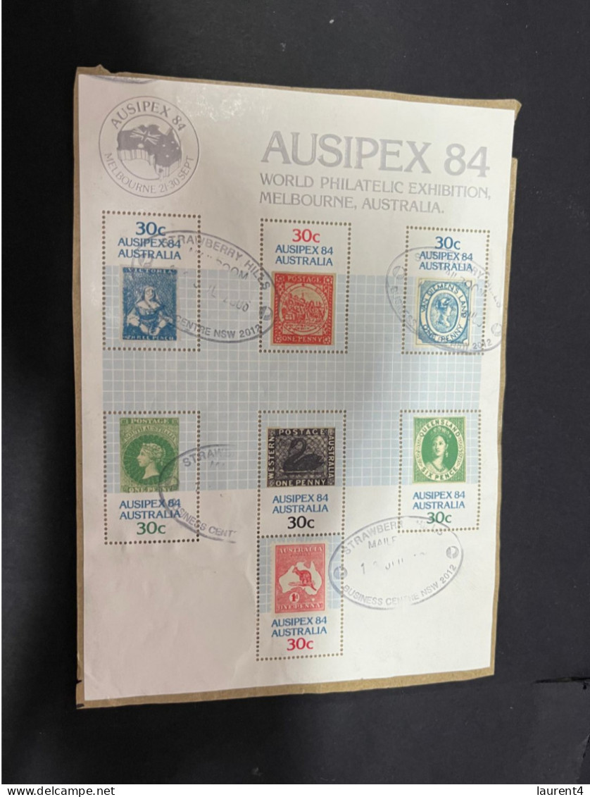 19-1-2024 (1 X 34) Australia - ( 26 X 21 Cm) Aussipex 84 (stamp Bloc On Paper) - Blocchi & Foglietti