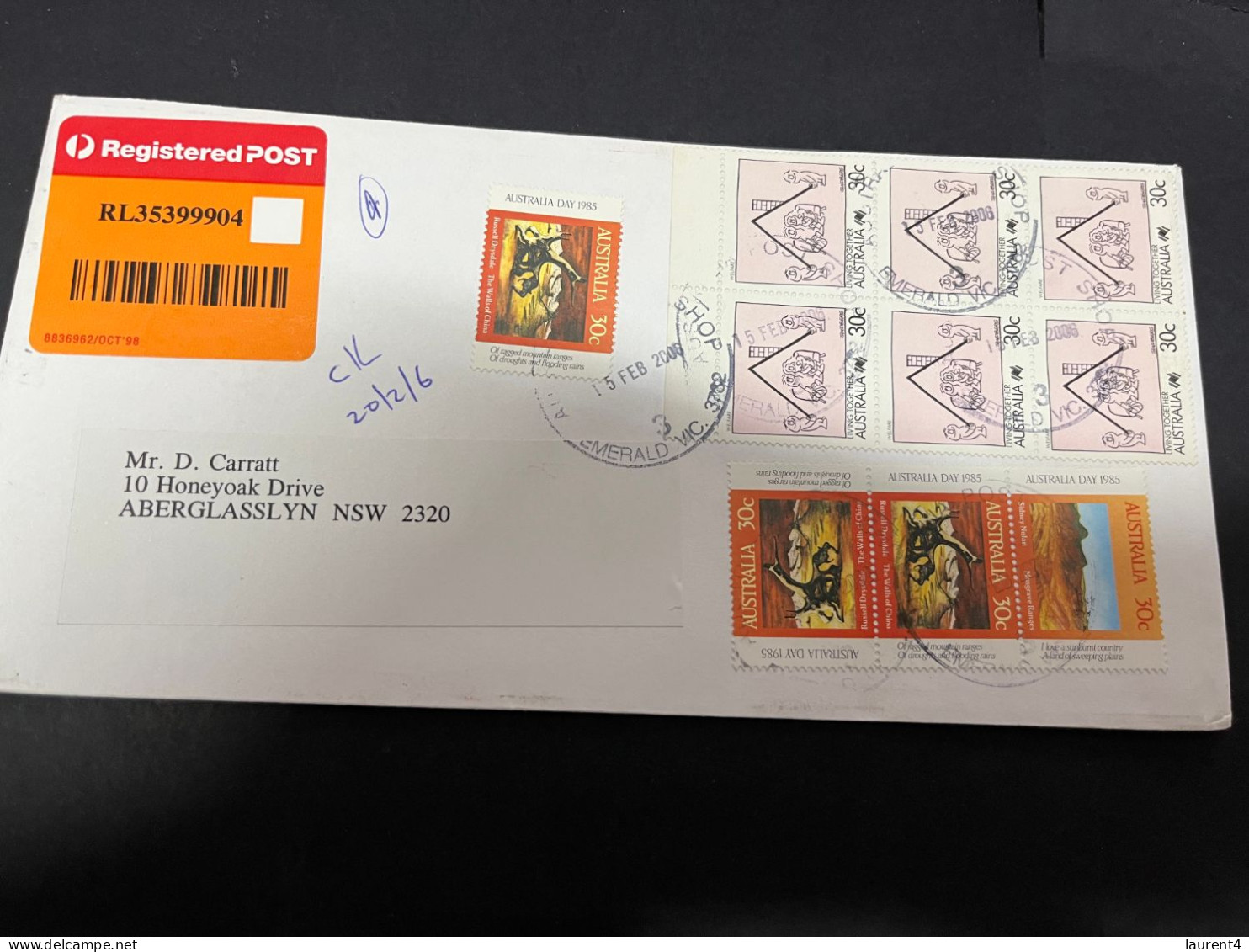 19-1-2024 (1 X 34) Australia - Registered Letter (2006) - Storia Postale