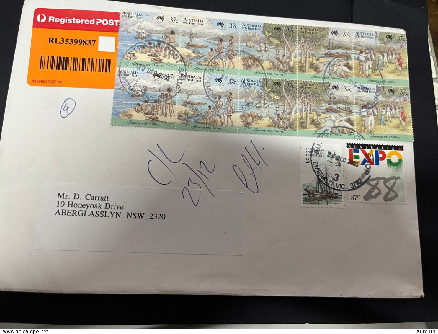 19-1-2024 (1 X 34) Australia - Registered Letter (2005 ?) 23 X 16 Cm - Briefe U. Dokumente