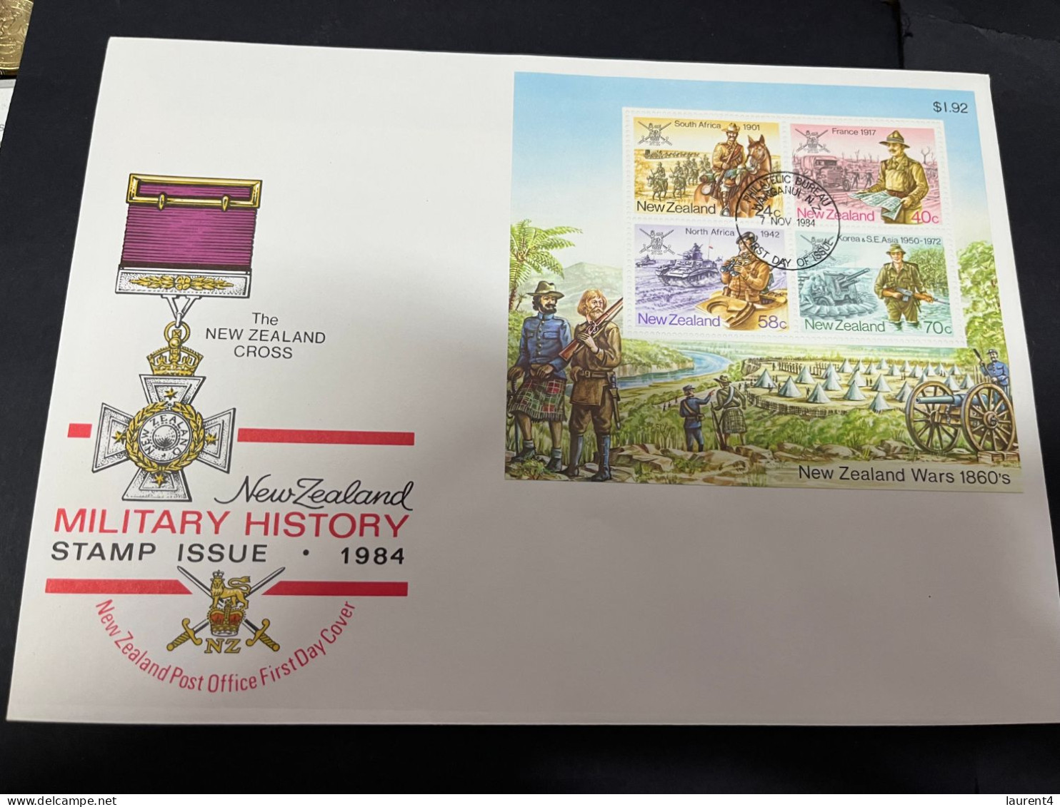 19-1-2024 (1 X 34)  Larger FDC - New Zealand 24 X 16 Cm) Military New Zealand Cross - FDC
