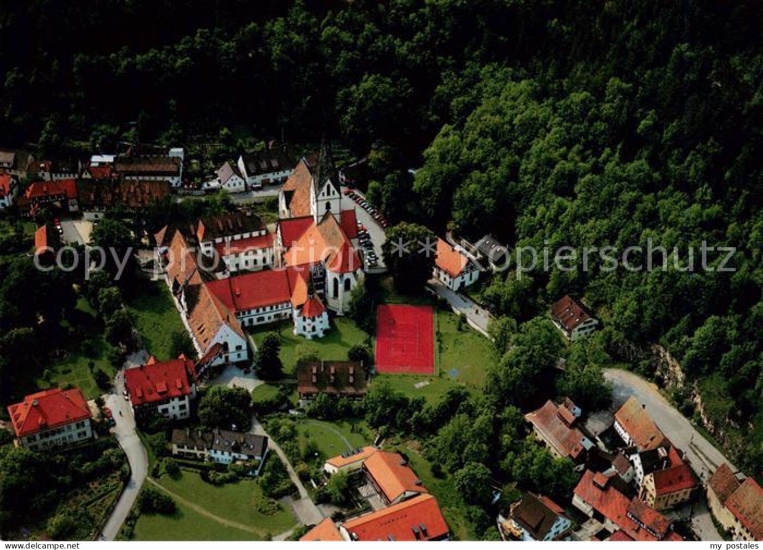 73836467 Blaubeuren Ehem Benediktinerkloster Fliegeraufnahme Blaubeuren - Blaubeuren