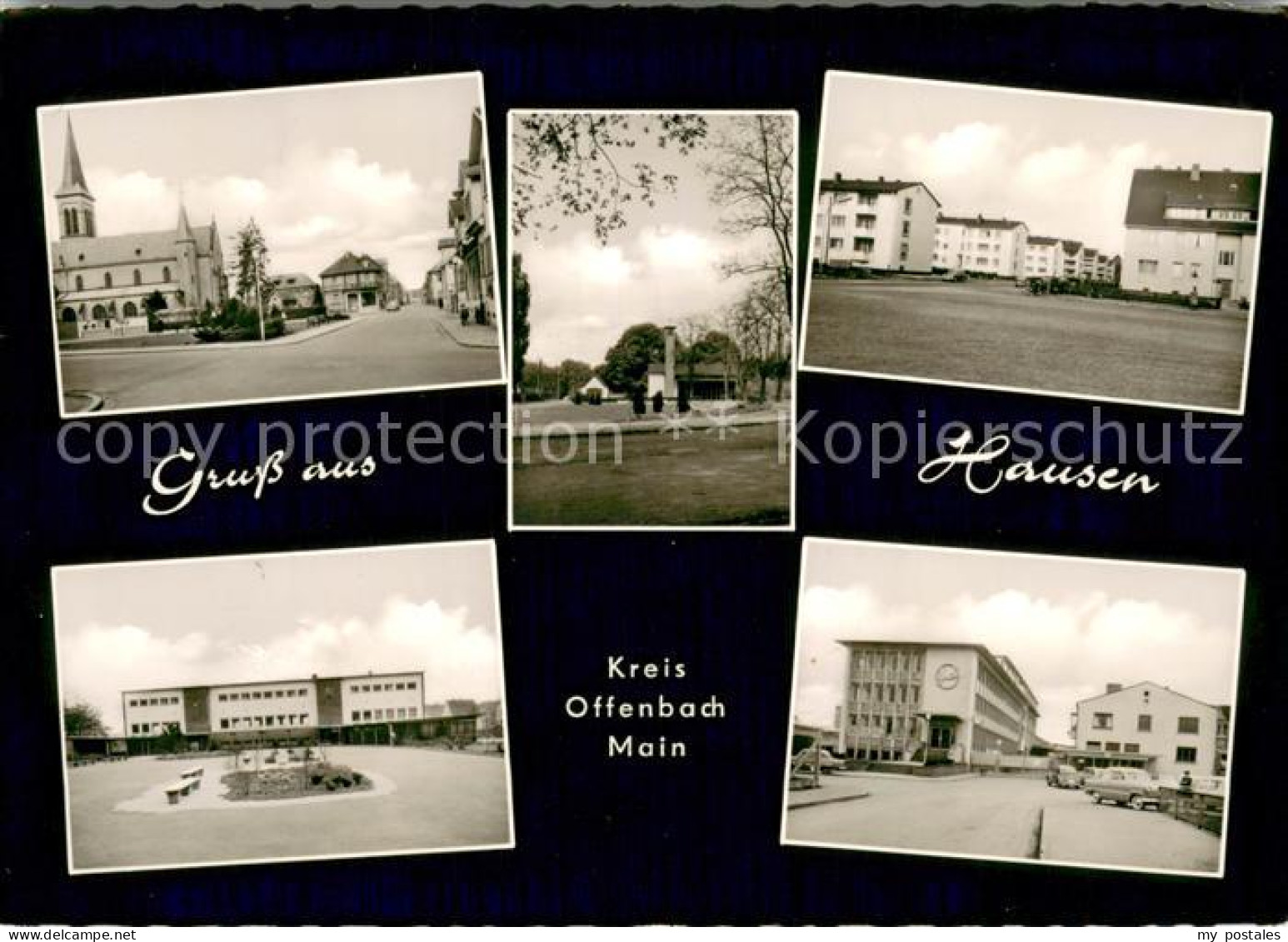 73730431 Hausen Offenbach Kirche Ortspartien Joh Vetter Schreibwaren Hausen Offe - Obertshausen