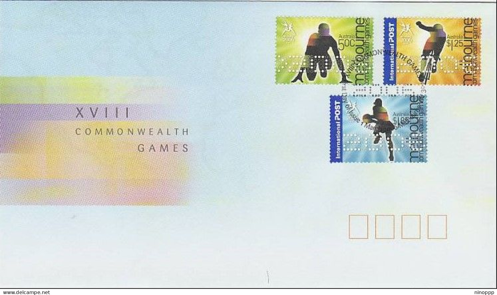 Australia 2006 Commonwealth Games FDC - Marcophilie