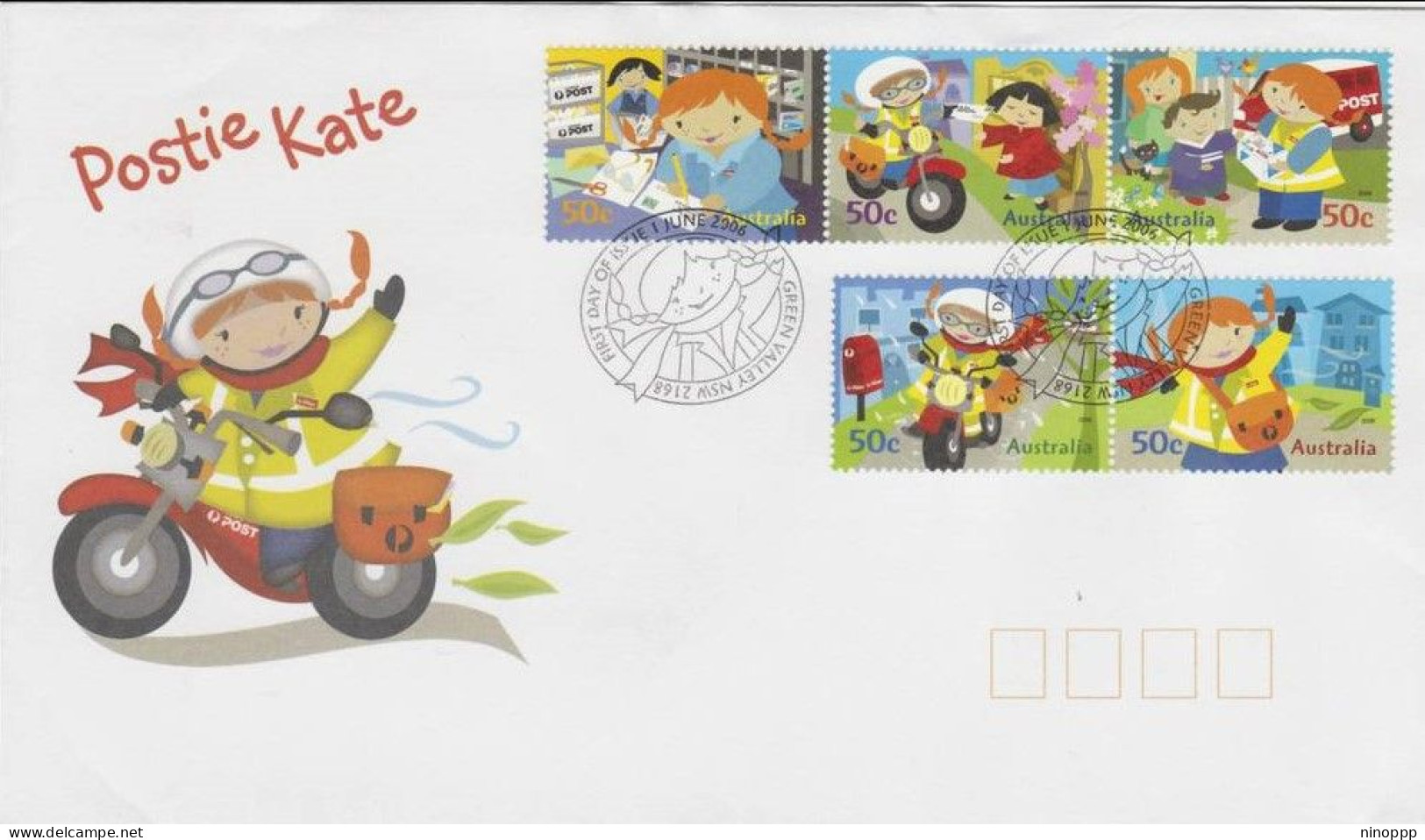 Australia 2006 Postie Catie FDC - Marcophilie