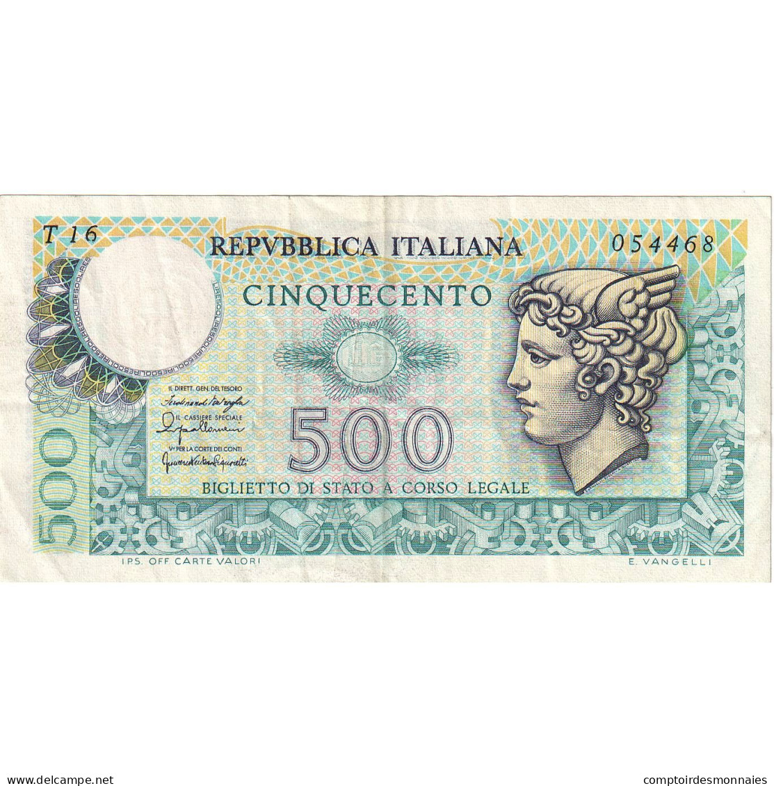 Billet, Italie, 500 Lire, 1976, 1976-12-20, KM:95, SUP - 500 Liras