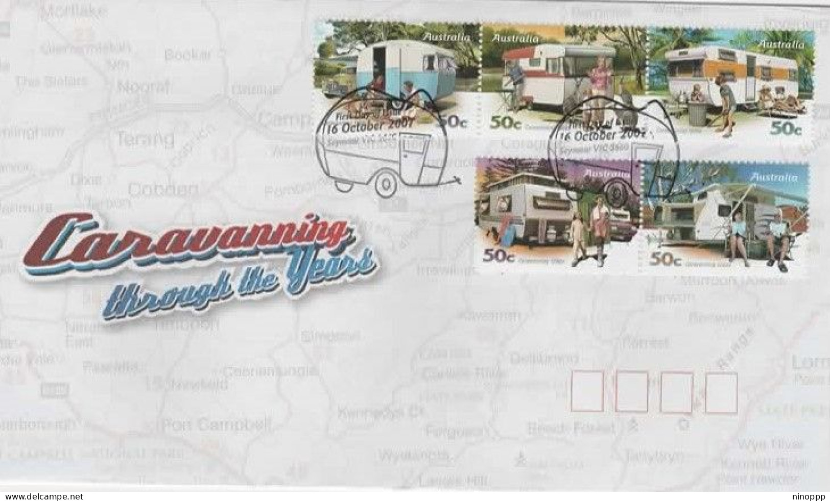 Australia 2007 Caravanning Through The Years,FDC - Marcophilie