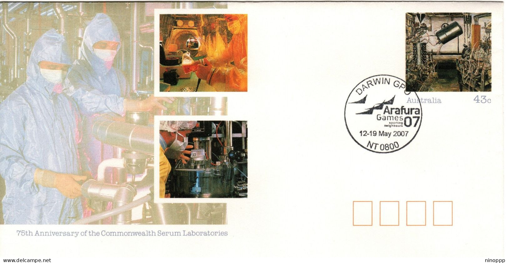 Australia 2007 Arafura Games,Darwin,souvenir Cover - Marcophilie