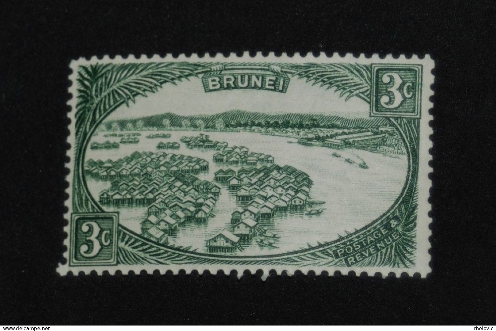 BRUNEI 1947, Pile Dwelling, Mi #60, MLH* (MH) - Brunei (...-1984)