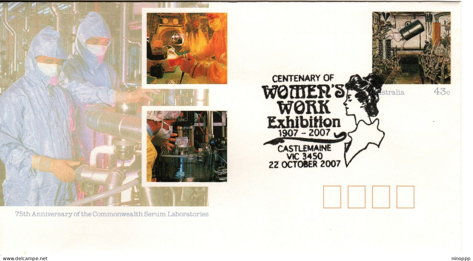 Australia 2007 Women's Work Centenary,souvenir Cover - Marcophilie