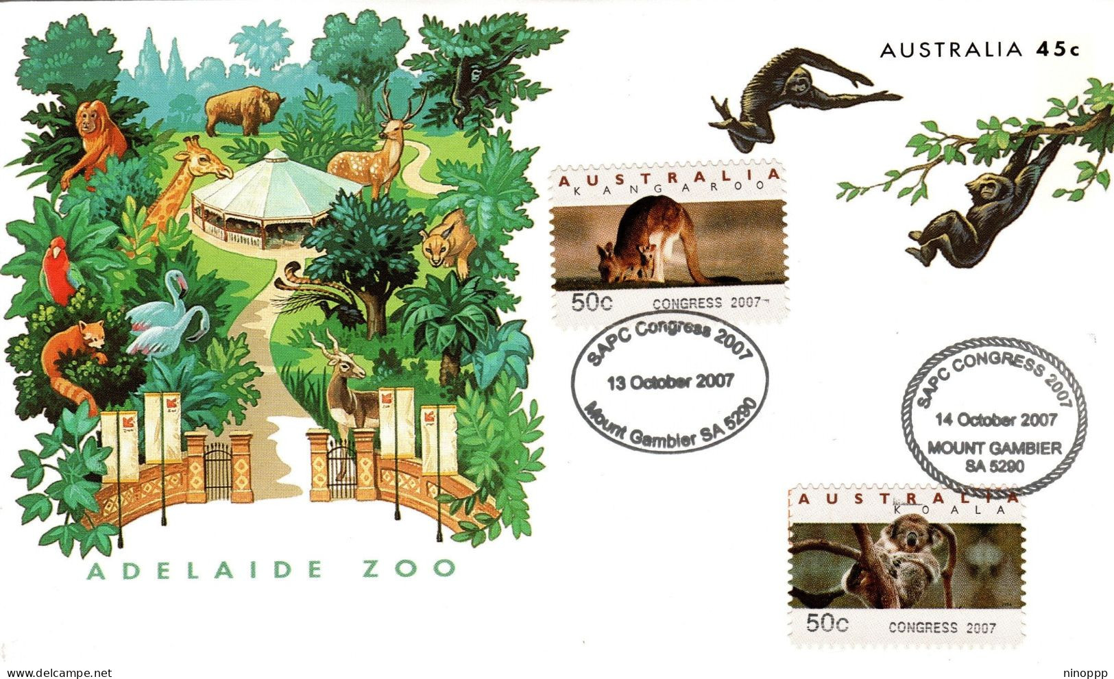 Australia 2007 SAPC Congress,souvenir Cover - Postmark Collection