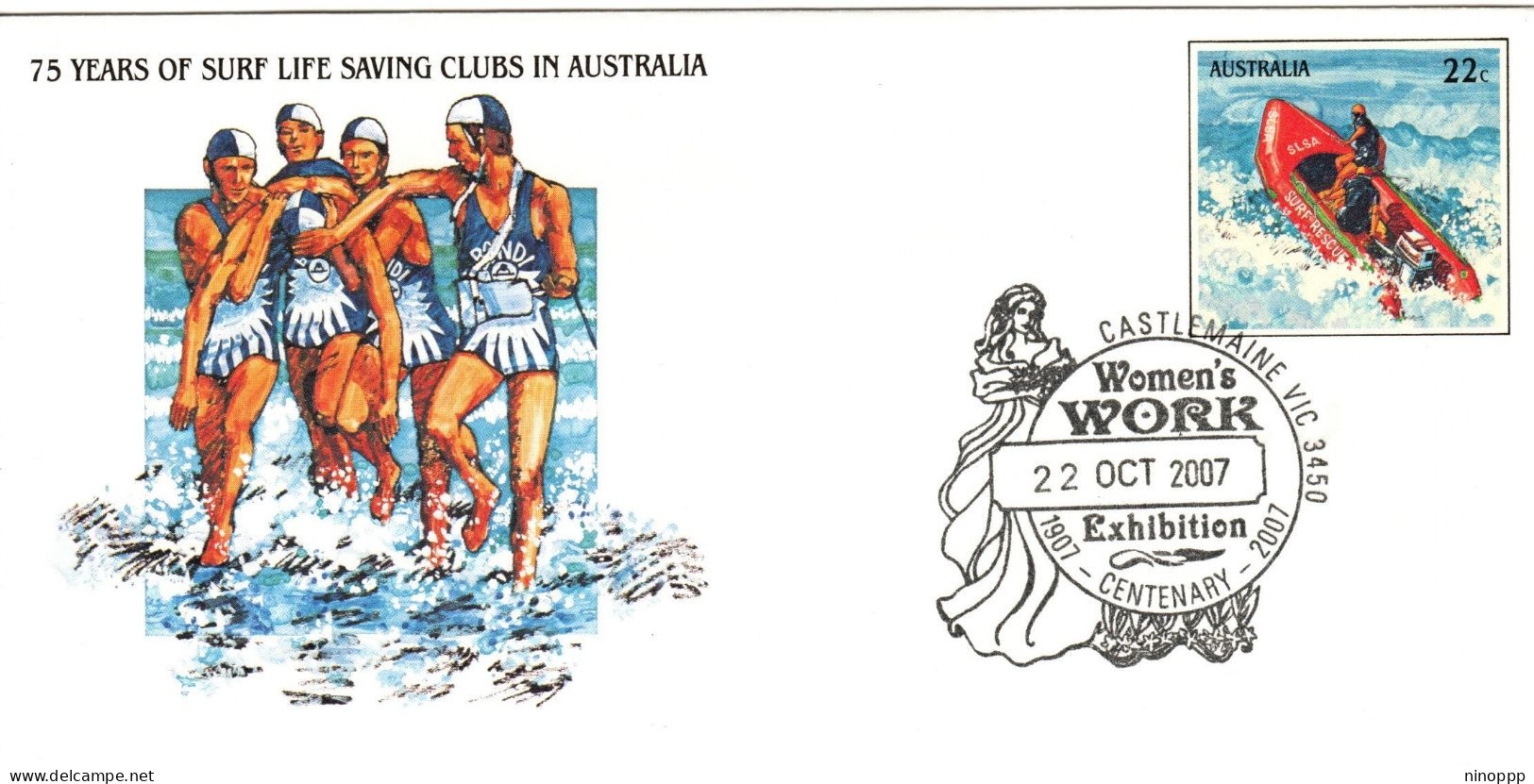 Australia 2007 Women's Work Centenary,souvenir Cover - Bolli E Annullamenti