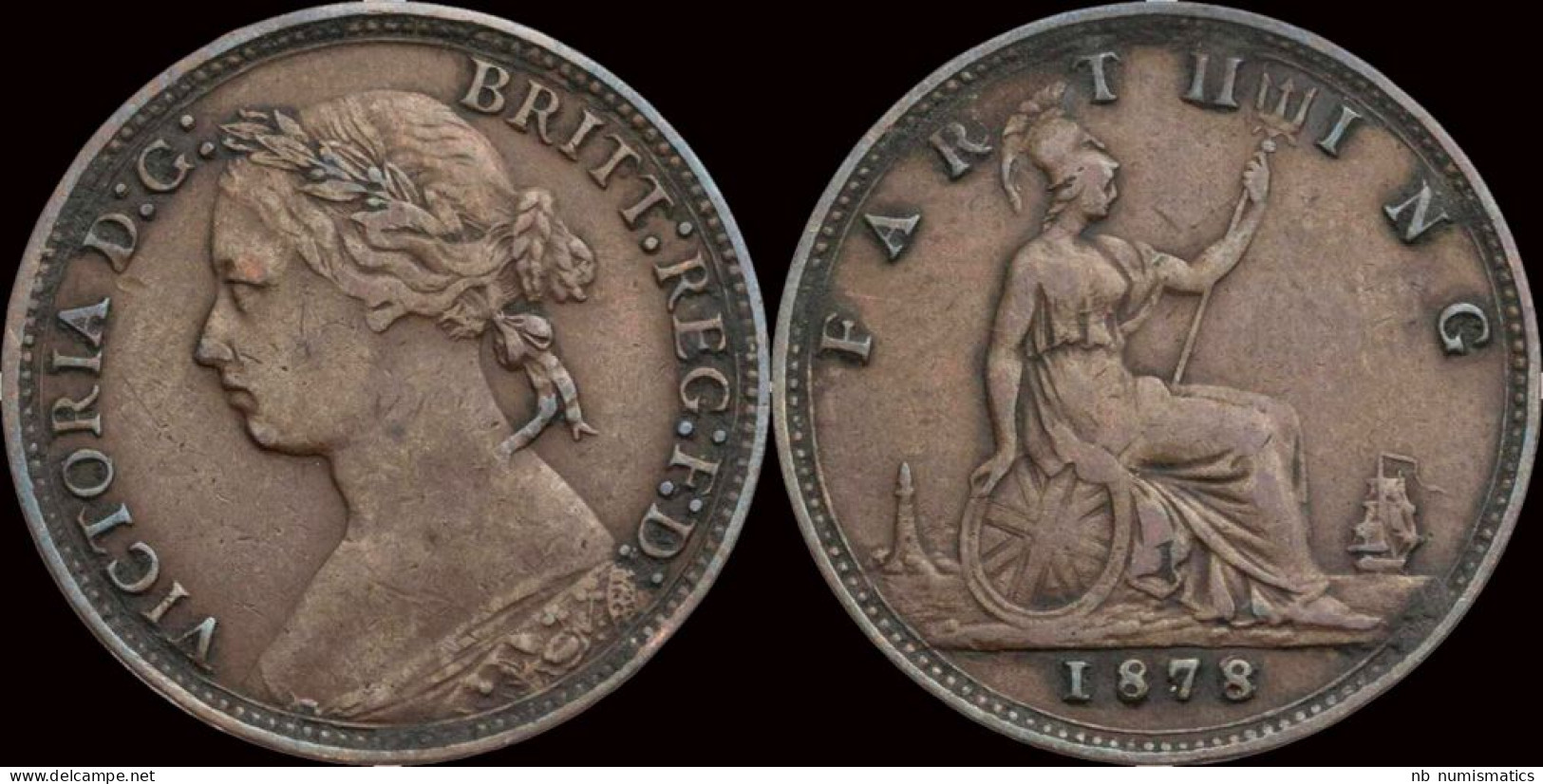 Great Britain Victoria Farthing 1878 - Sonstige & Ohne Zuordnung