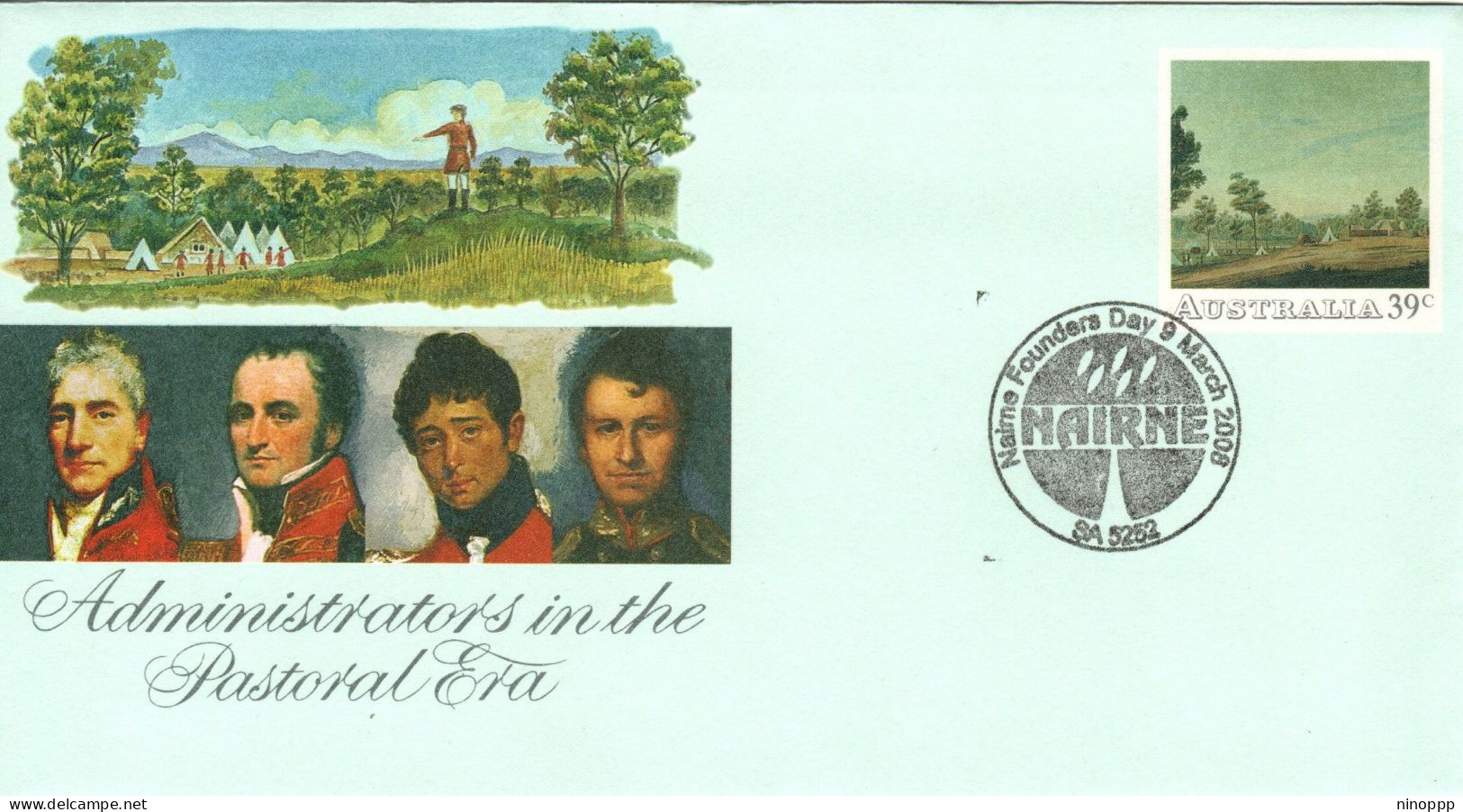 Australia 2008 ,NAIRNE Founders Day,souvenir Cover - Marcophilie