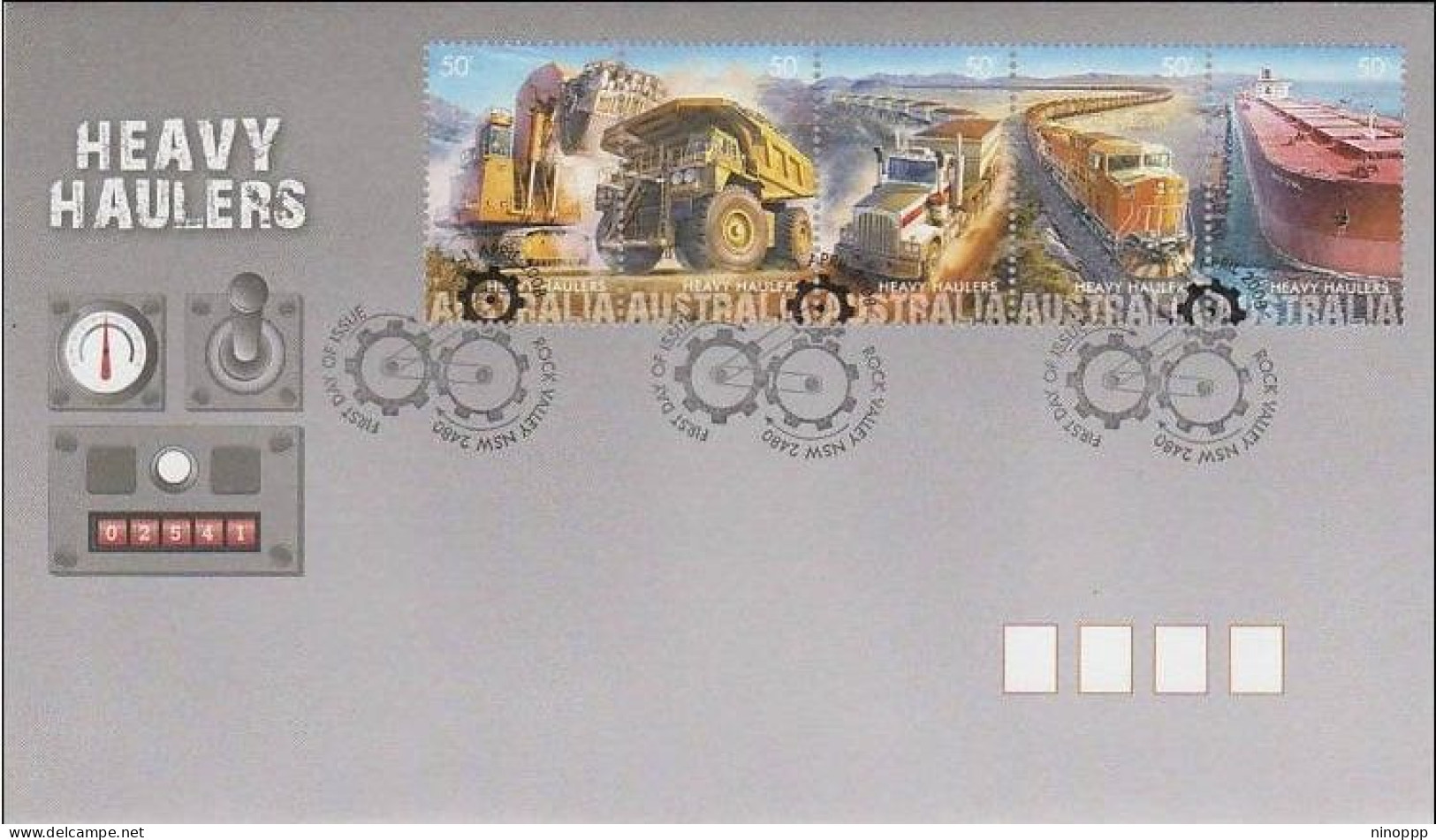 Australia 2008 Heavy Haulers FDC - Marcofilia