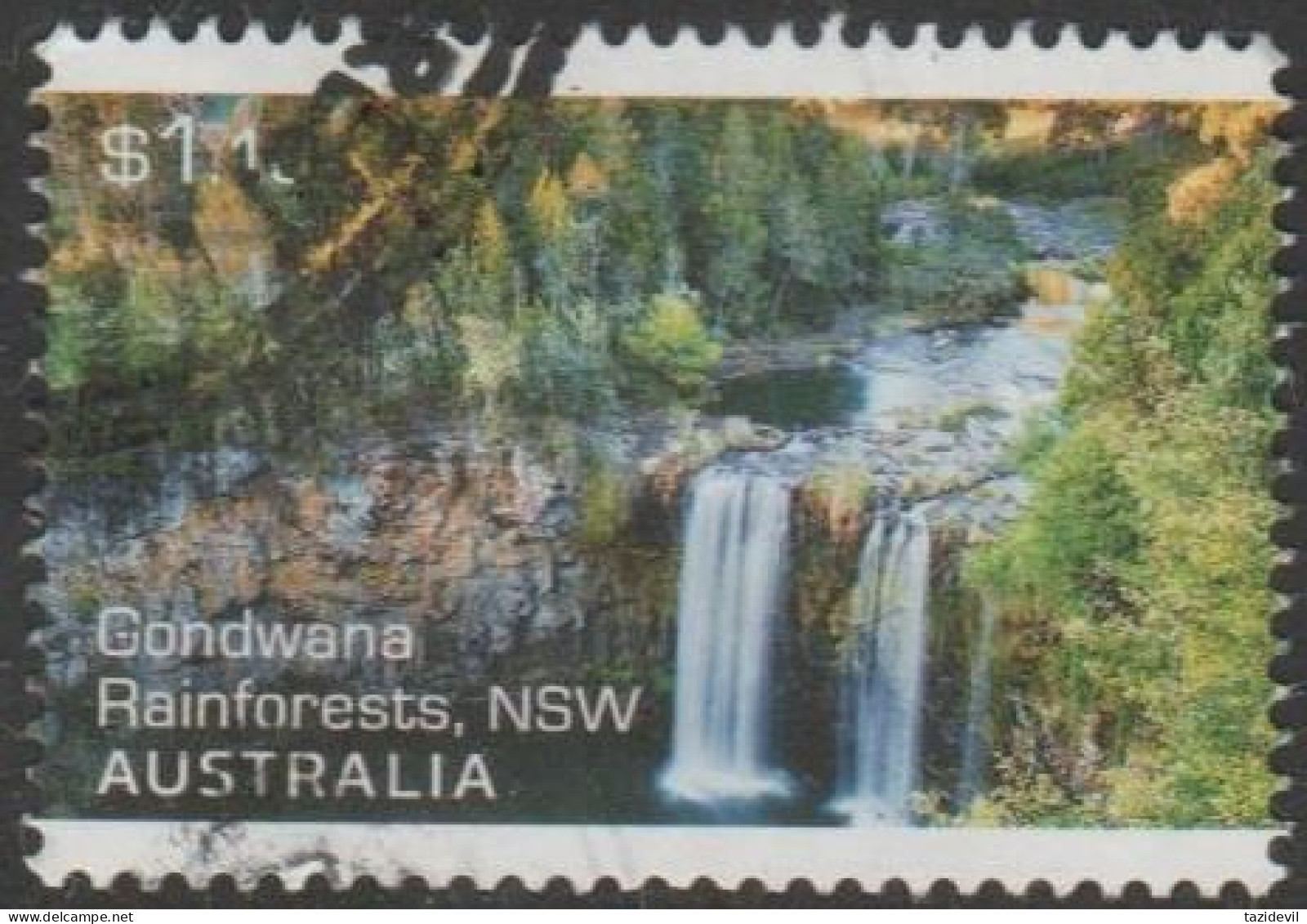 AUSTRALIA - USED 2022 $1.10  Our Beautiful Continent - Gondwana Rain Forest, New South Wales - Oblitérés