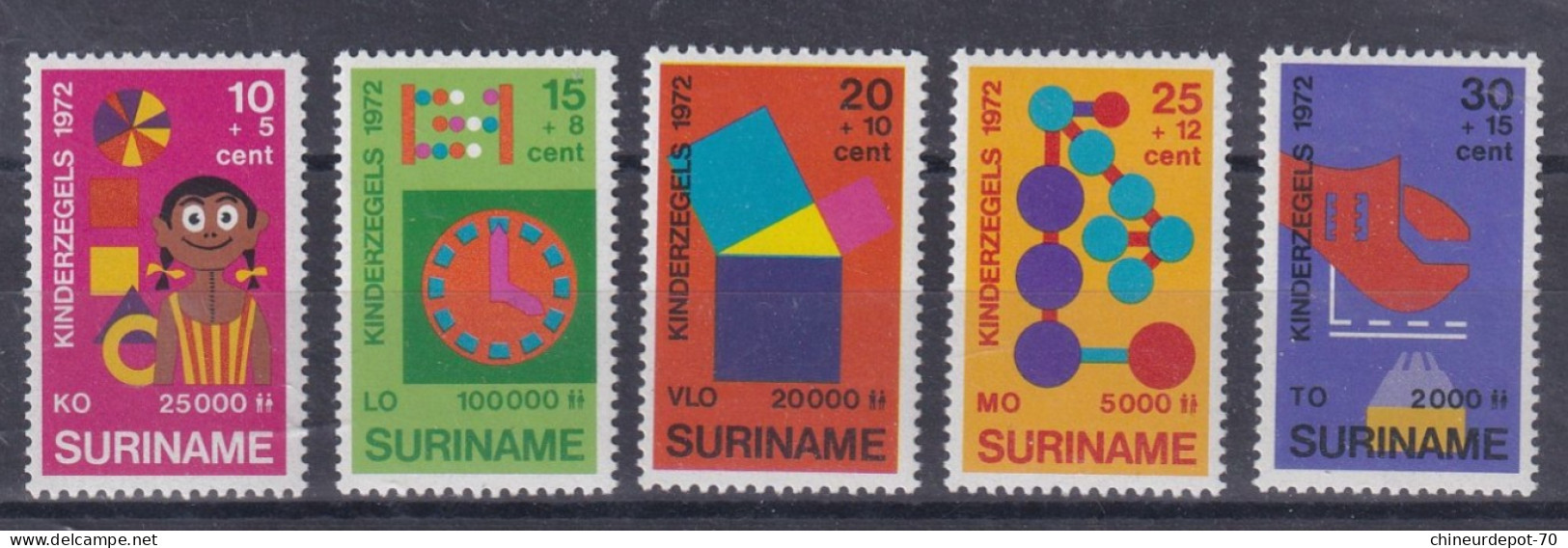 Suriname Surinam Neufs Sans Charnière ** 1972 -- - Suriname ... - 1975