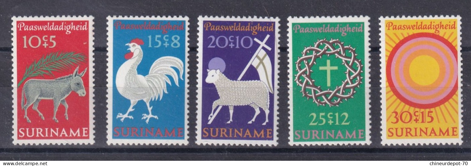 Suriname Surinam Neufs Sans Charnière ** 1971 Easter  The Bible Story - Suriname ... - 1975