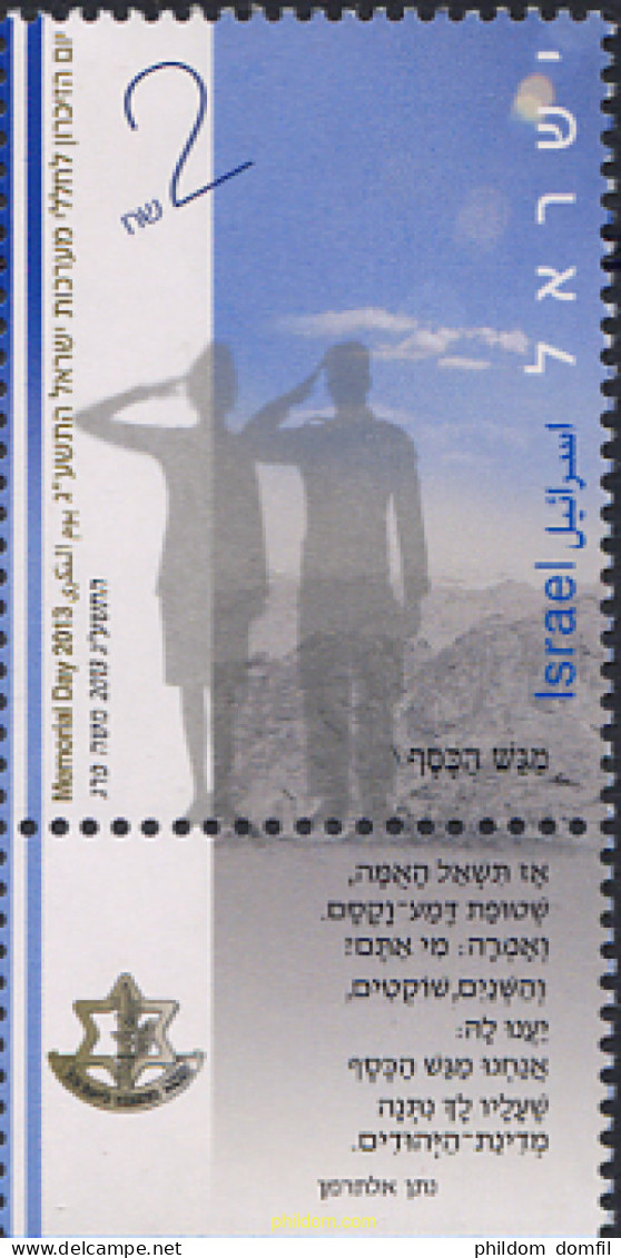 329292 MNH ISRAEL 2013 DIA DEL RECUERDO - Neufs (sans Tabs)