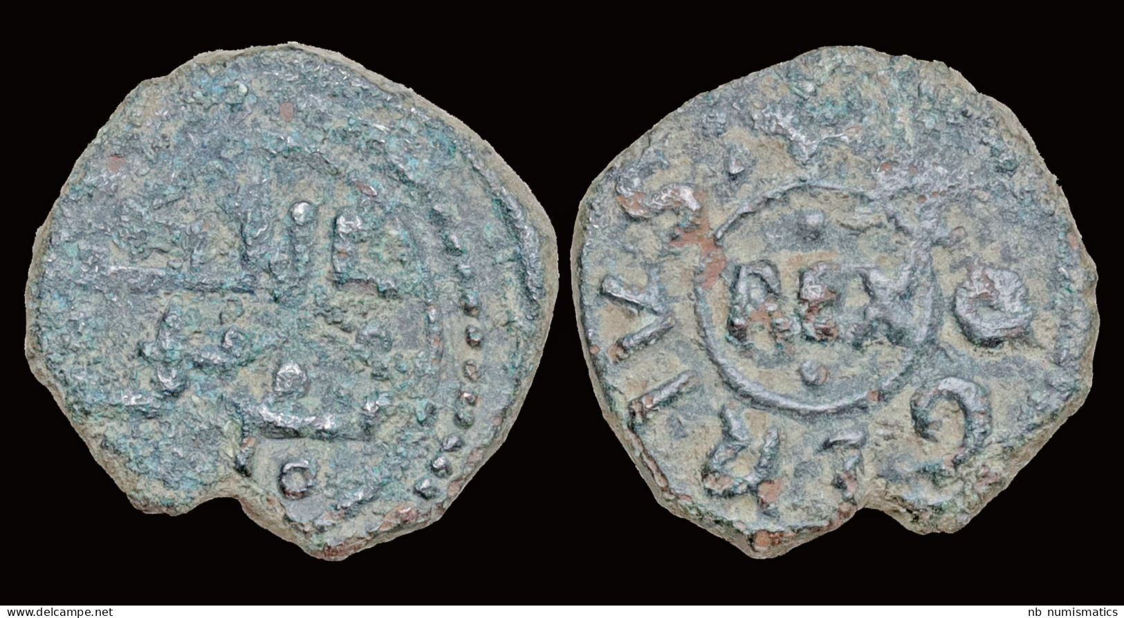 Italy Messina Tancredi And Ruggero AE Follaro - Feudal Coins