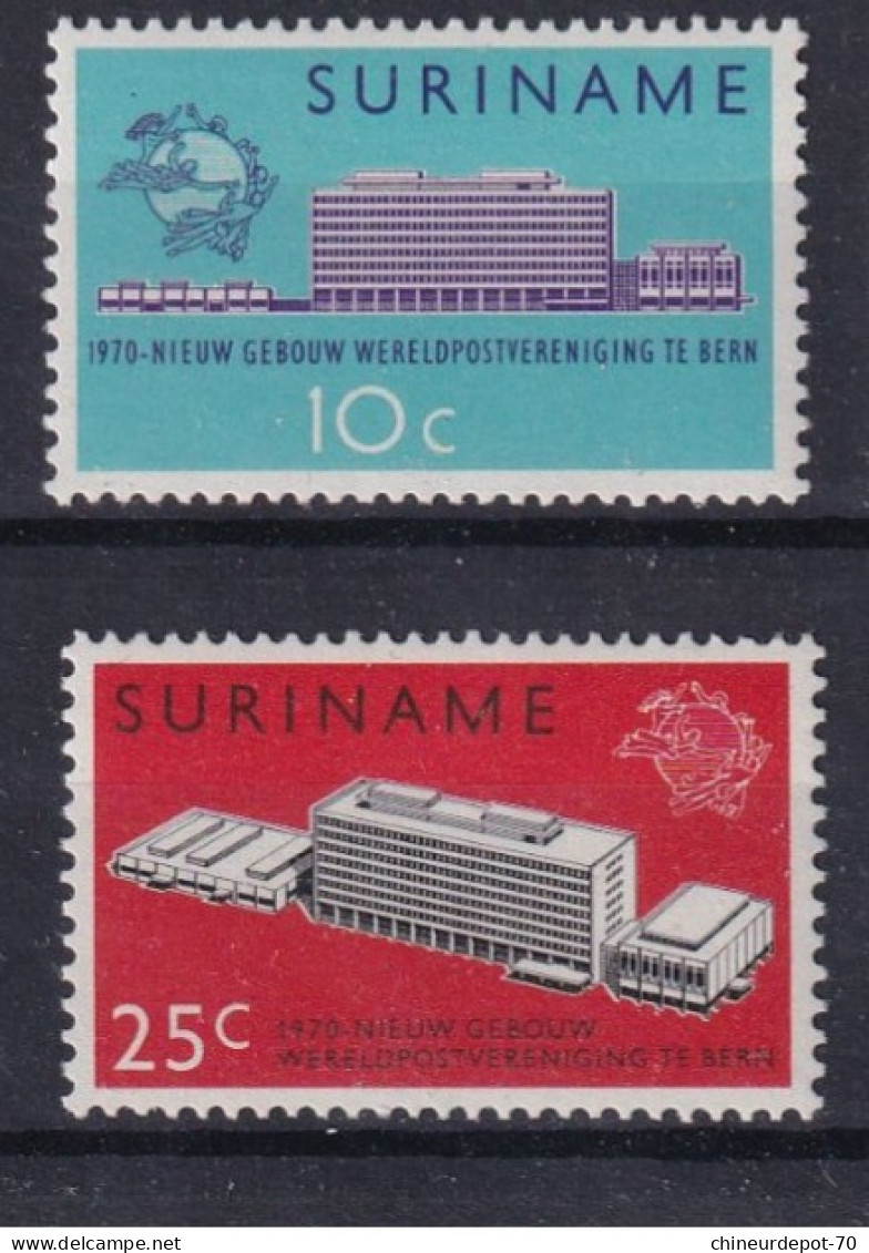 Suriname Surinam Neufs Sans Charnière ** 1970 New U.P.U. Headquarters Building - Suriname ... - 1975