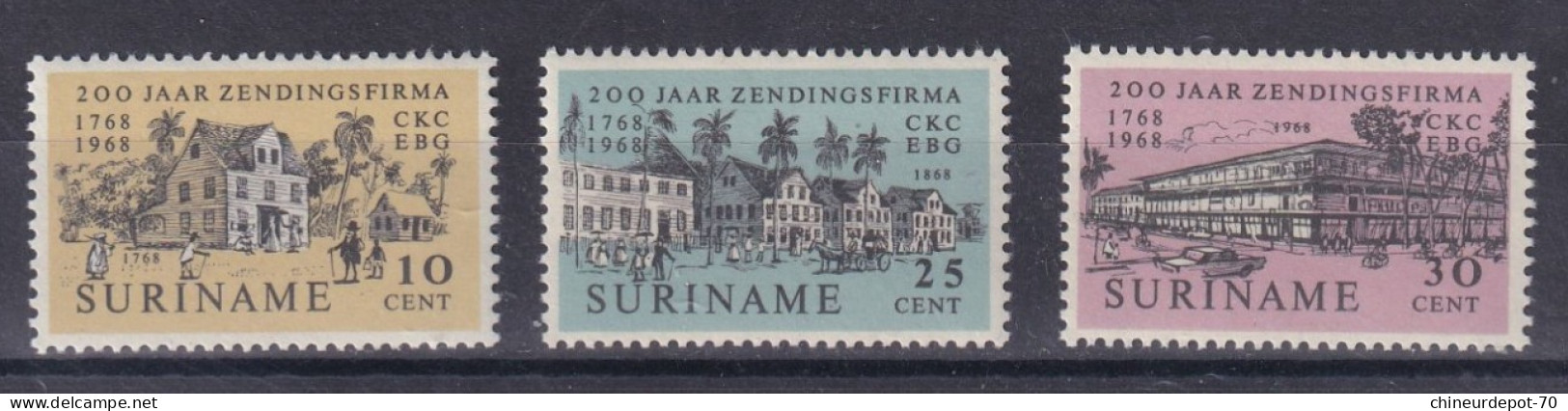 Suriname Surinam Neufs Sans Charnière ** 1968 The 200th Anniversary Of Evangelist Brothers Missionary Store G Kersten - Suriname ... - 1975