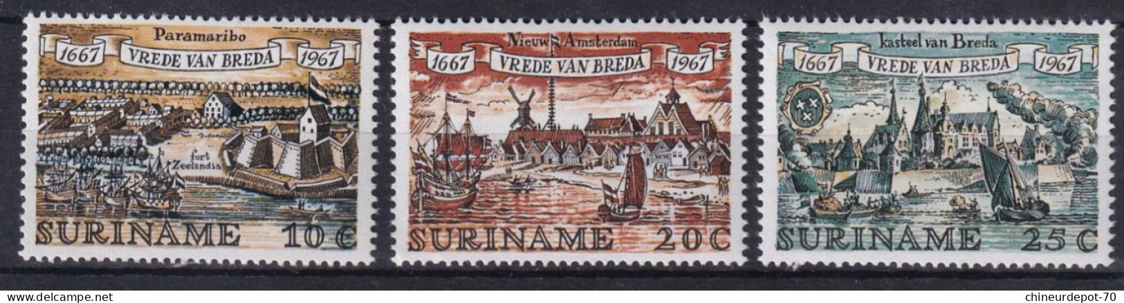 Suriname Surinam Neufs Sans Charnière ** 1967 The 300th Anniversary Of Treaty Of Breda - Suriname ... - 1975