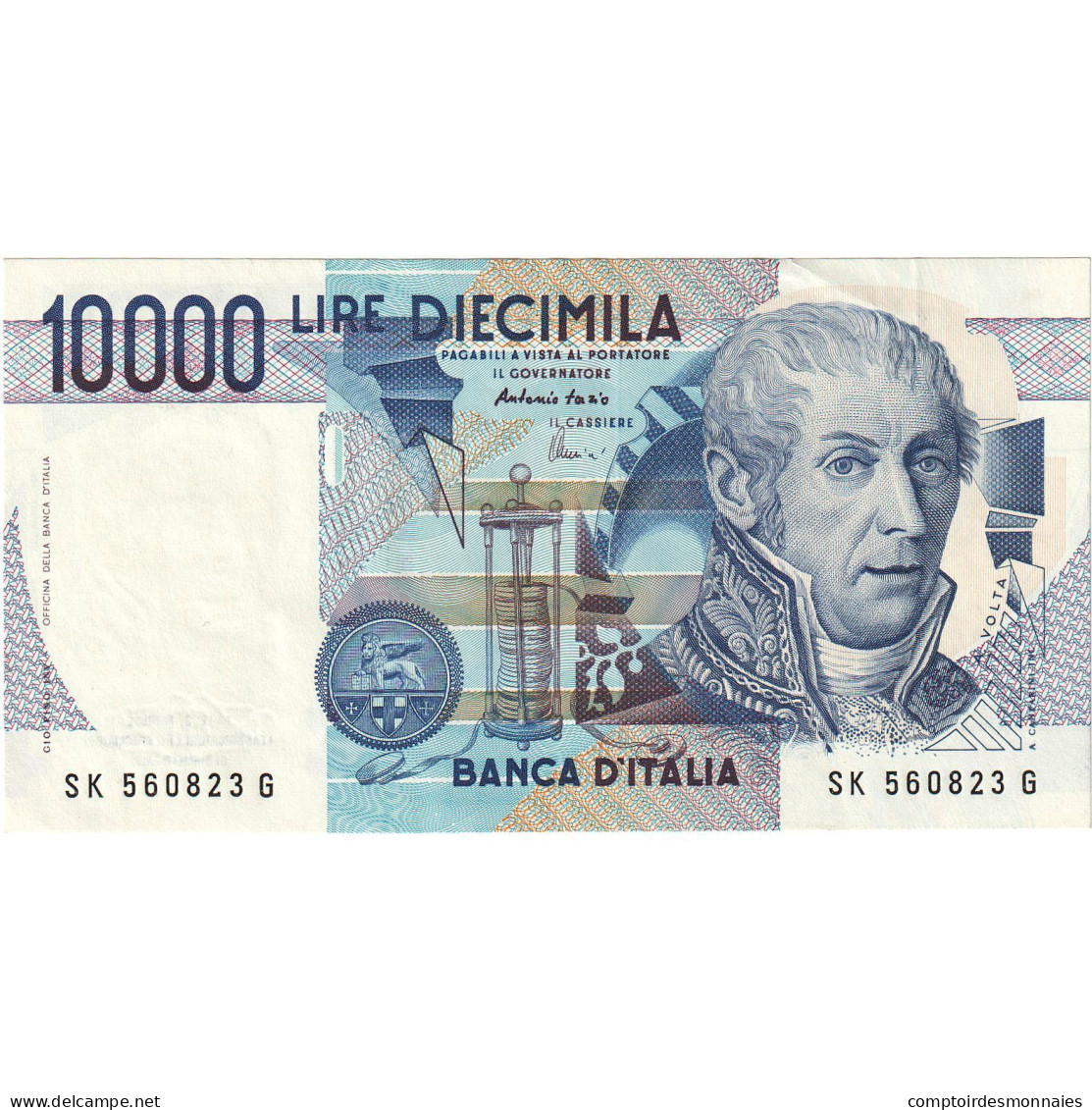 Billet, Italie, 10,000 Lire, 1984, 1984-09-03, KM:112d, NEUF - 10000 Lire