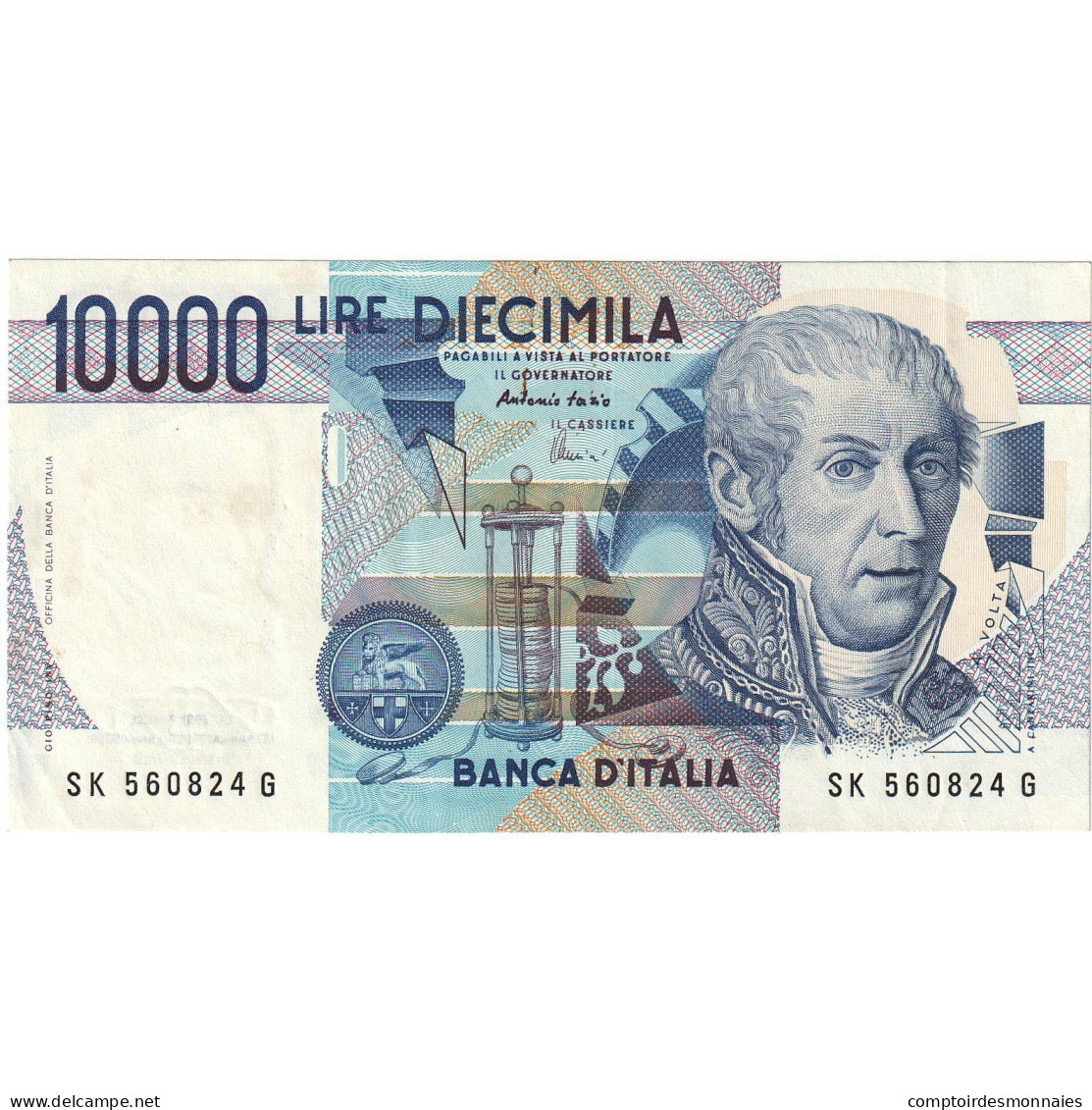 Billet, Italie, 10,000 Lire, 1984, 1984-09-03, KM:112d, NEUF - 10000 Lire