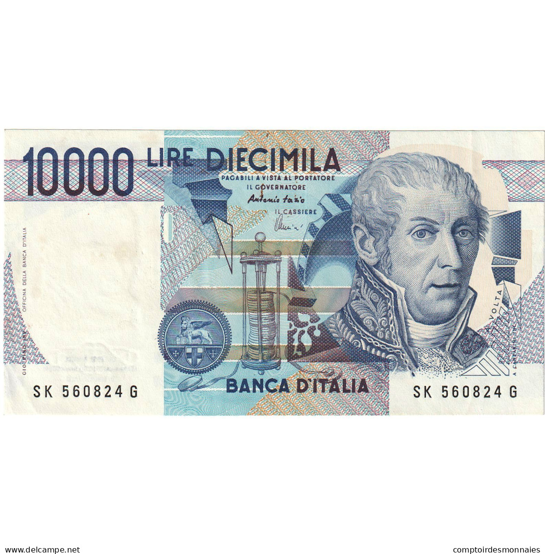 Billet, Italie, 10,000 Lire, 1984, 1984-09-03, KM:112d, NEUF - 10000 Liras