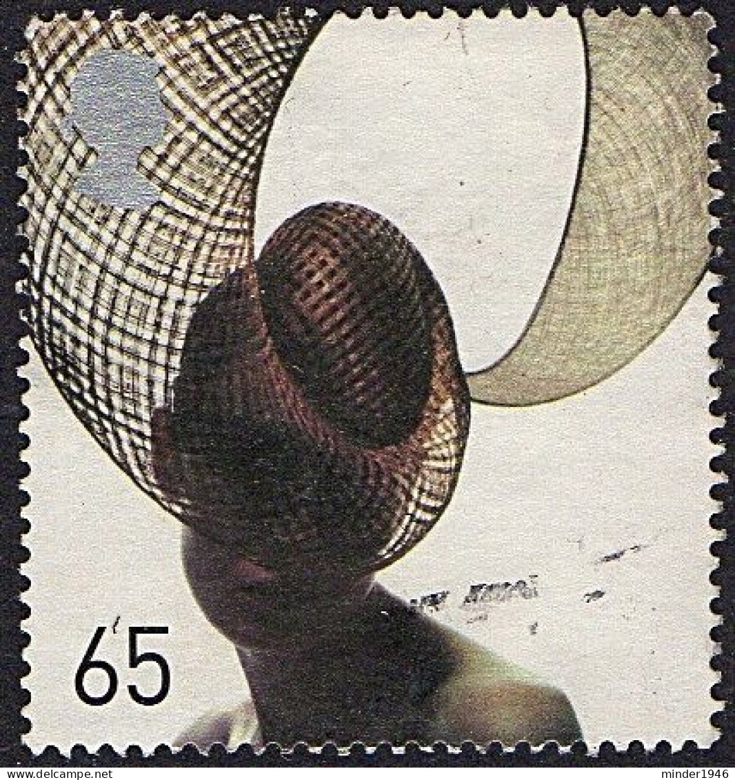 GREAT BRITAIN 2001 QEII 65p Multicoloured, Fashion Hats-Philip Treacy SG2219 Used - Used Stamps