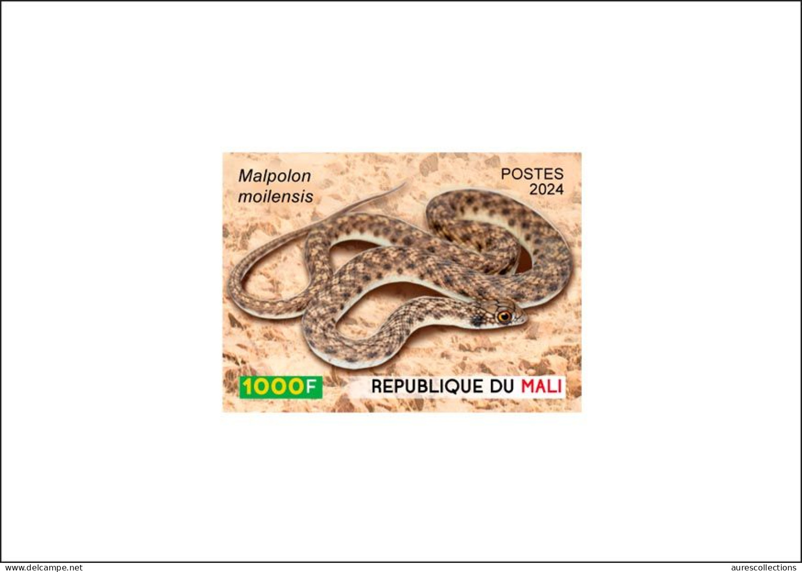 MALI 2024 DELUXE PROOF - REPTILES REPTILE - SNAKES SNAKE SERPENT SERPENTS - Snakes