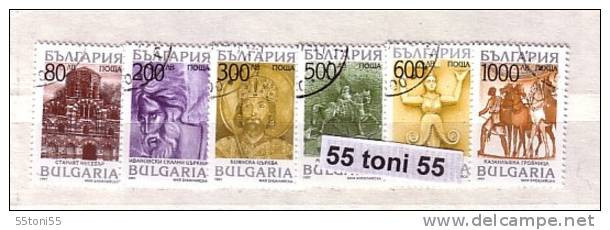 1997 Historical Sights UNESCO 6v.- Used/oblitere (O) BULGARIA / Bulgarie - Gebraucht