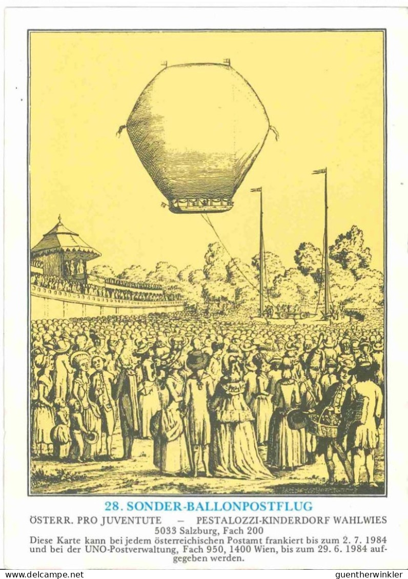 Sonder Ballonpostflug Nr. 28d Der Pro Juventute [SBP28b] - Ballons