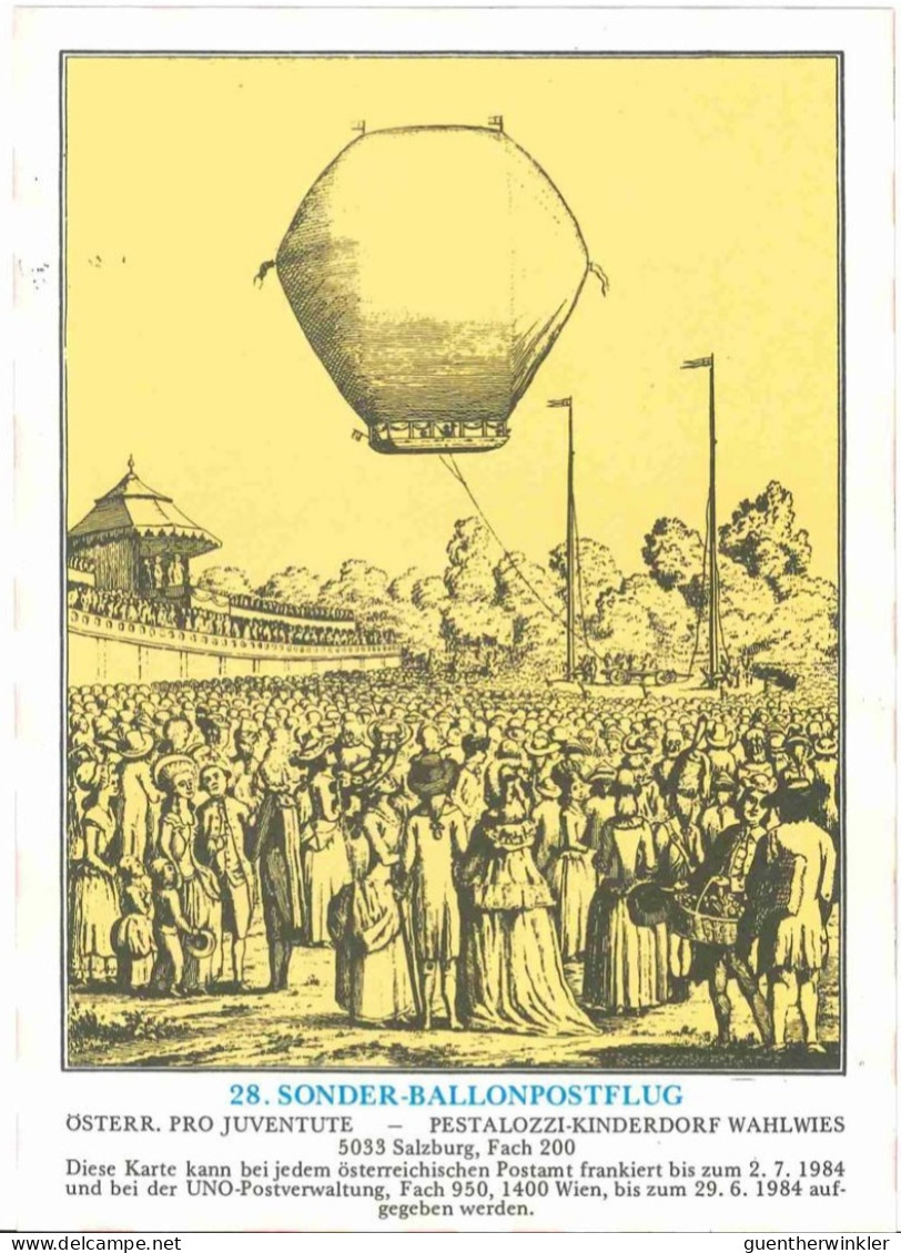 Sonder Ballonpostflug Nr. 28a Der Pro Juventute [SBP28c] - Ballons