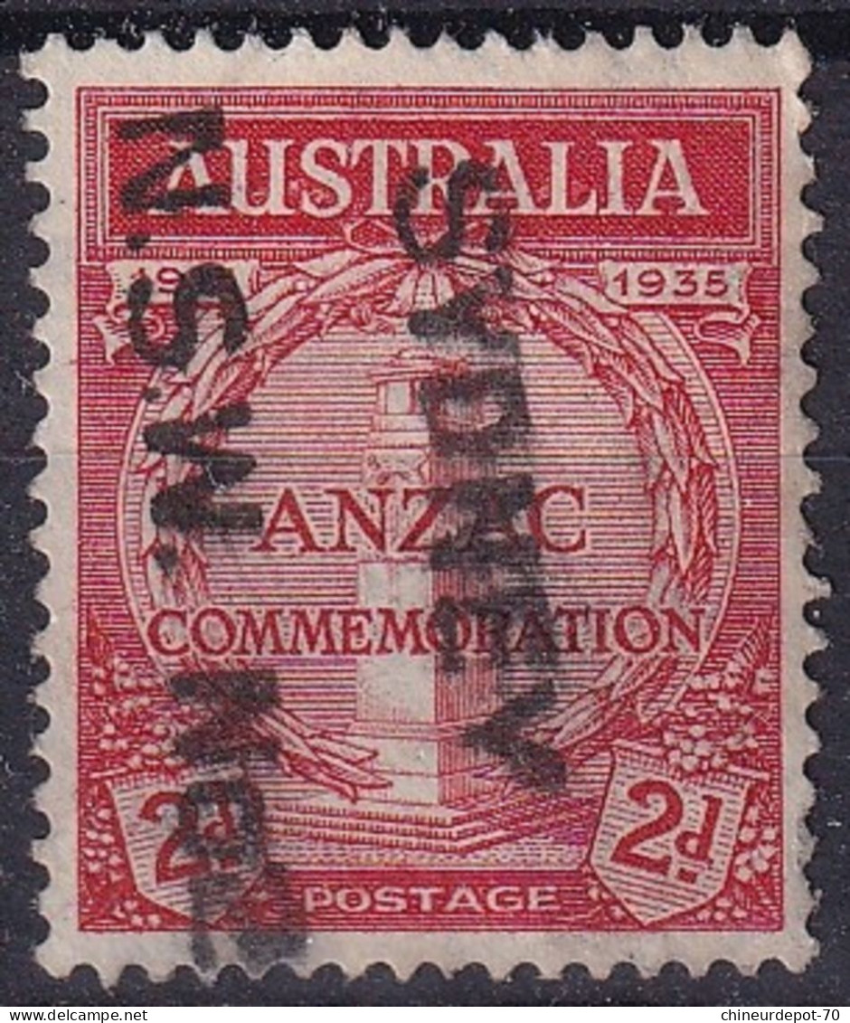 Australie Australia 1935 The 20th Anniversary Of The Gallipoli Landing By ANZAC Cachet Sydney - Used Stamps