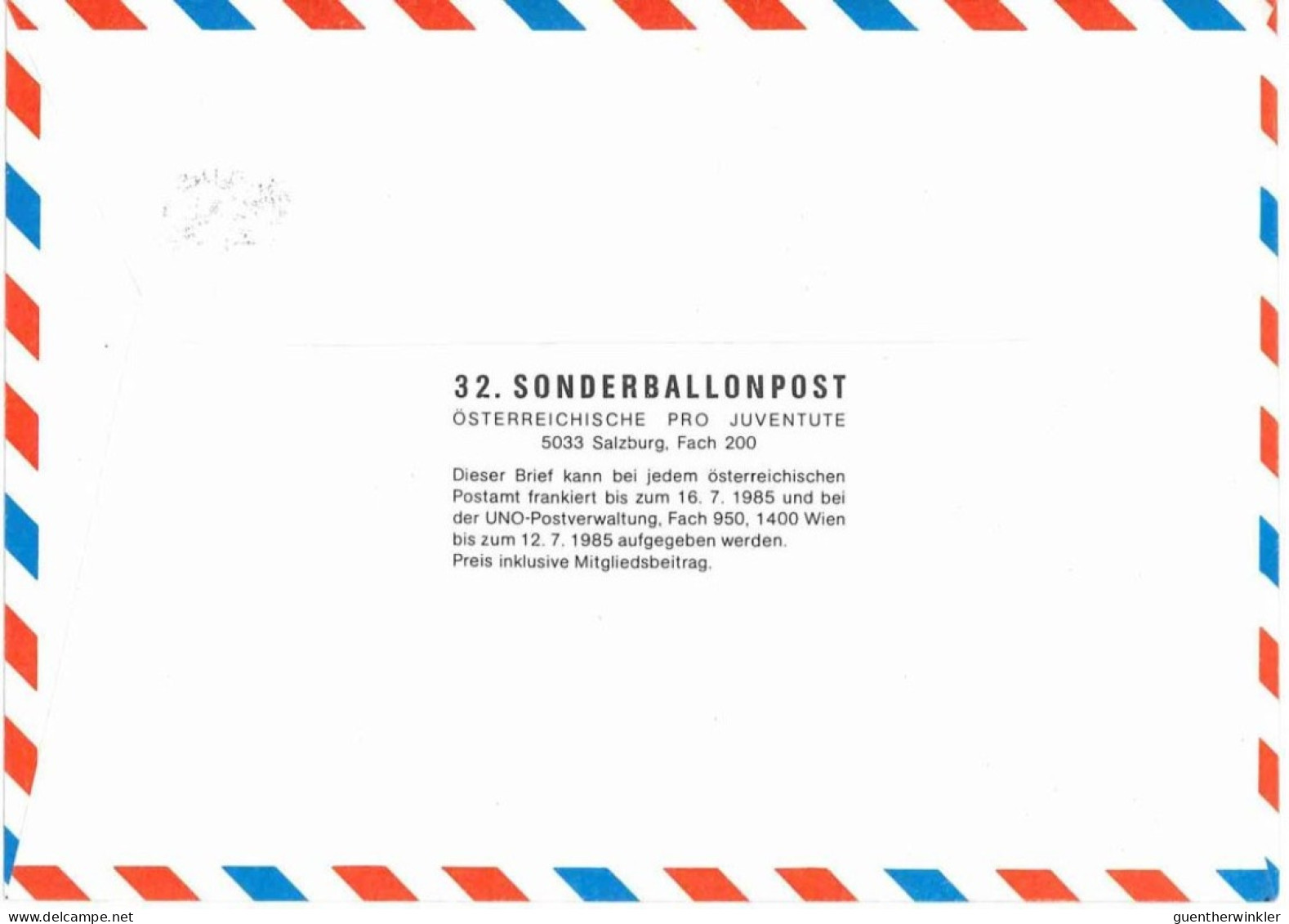 Sonder Ballonpostflug Nr. 32b Der Pro Juventute [SBP32c] - Ballons