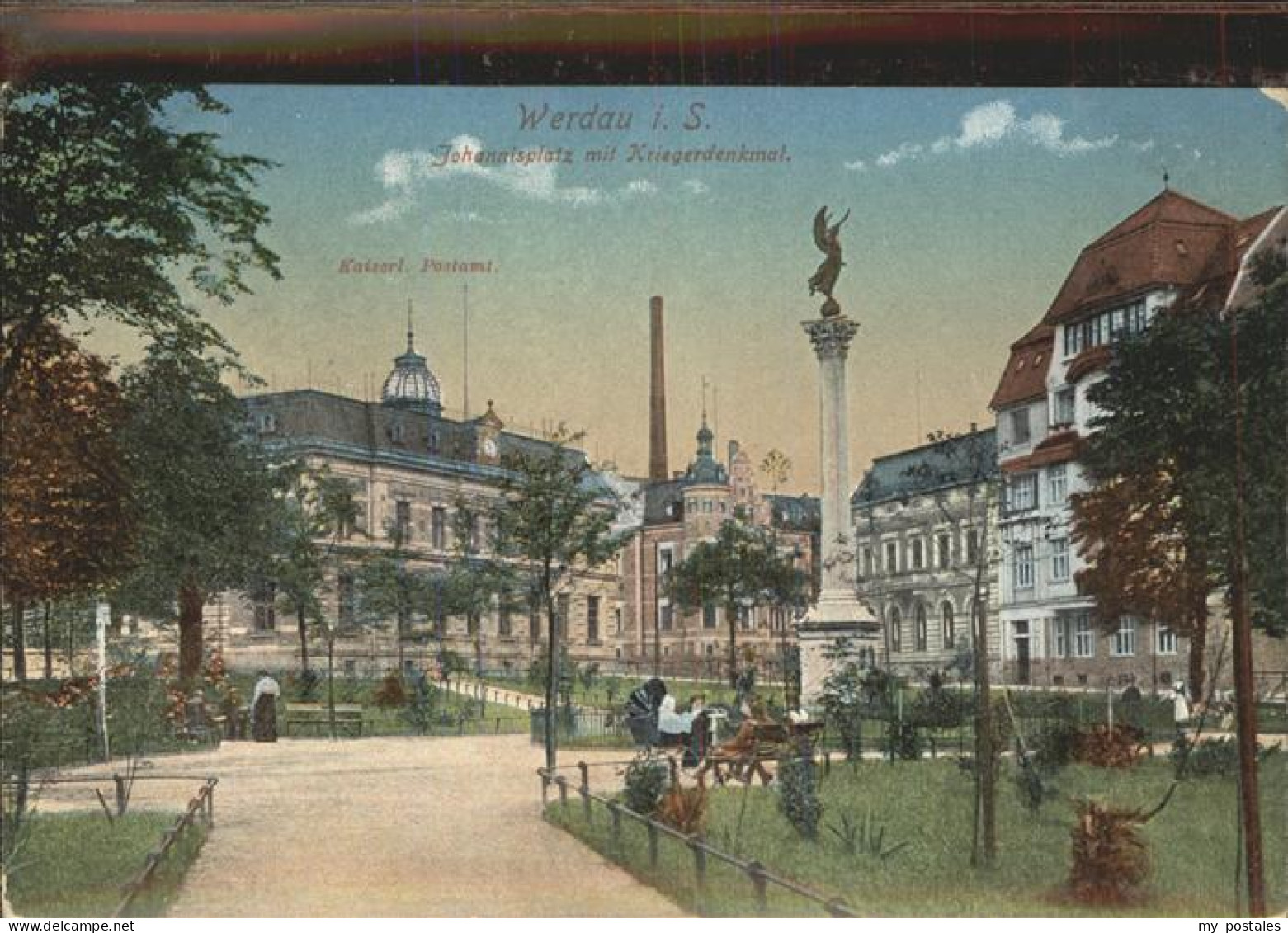 41369367 Werdau Sachsen Johannisplatz Mit Kriegerdenkmal Werdau - Werdau