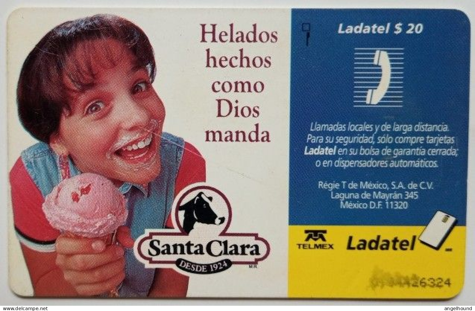 Mexico Ladatel $20 Chip Card - Nadie Viene De Tan Lejos - Santa Clara - Mexiko