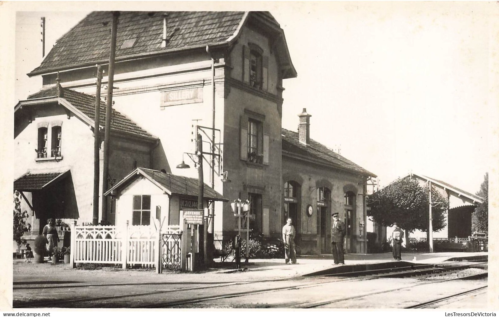 FRANCE - Sillery (Marne) - La Gare - Employé - Contrôleur - Carte Postale Ancienne - Sillery