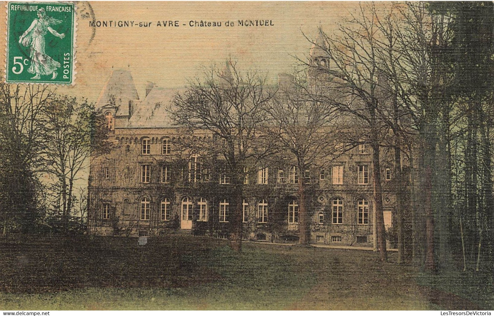 FRANCE - Montigny Sur Avre - Château De Montuel - Carte Postale Ancienne - Montigny-sur-Avre