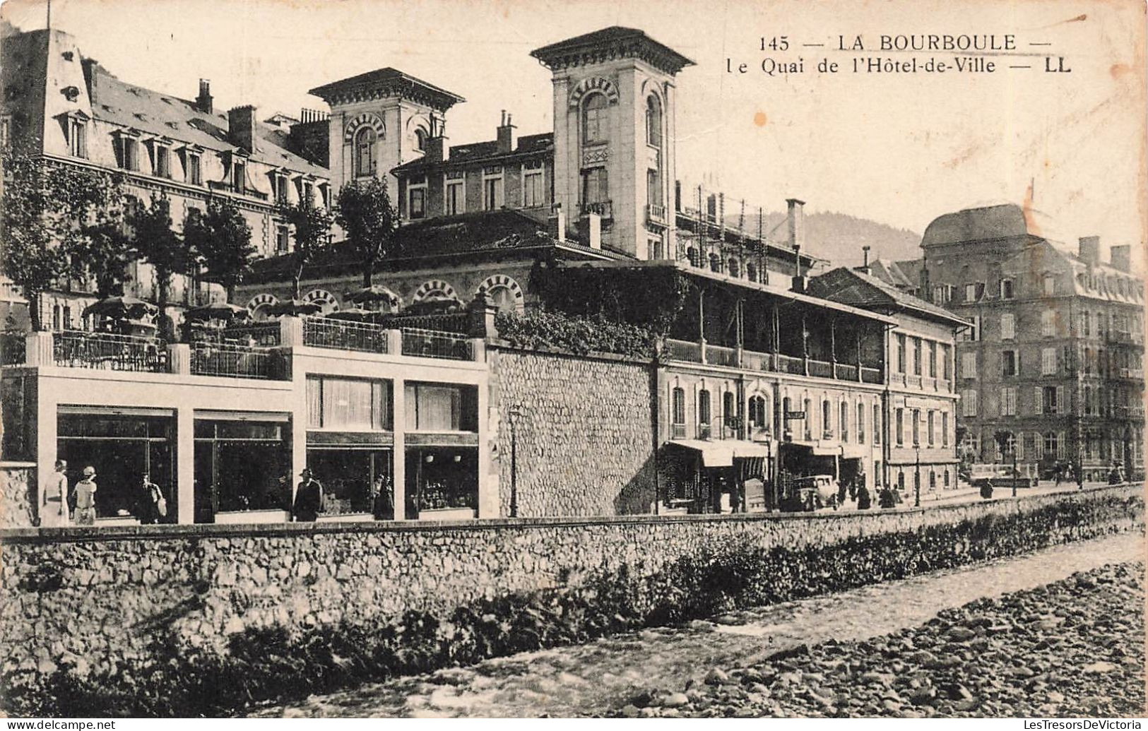 FRANCE - La Bourboule - Le Quai De L'hôtel De Ville - Carte Postale Ancienne - La Bourboule