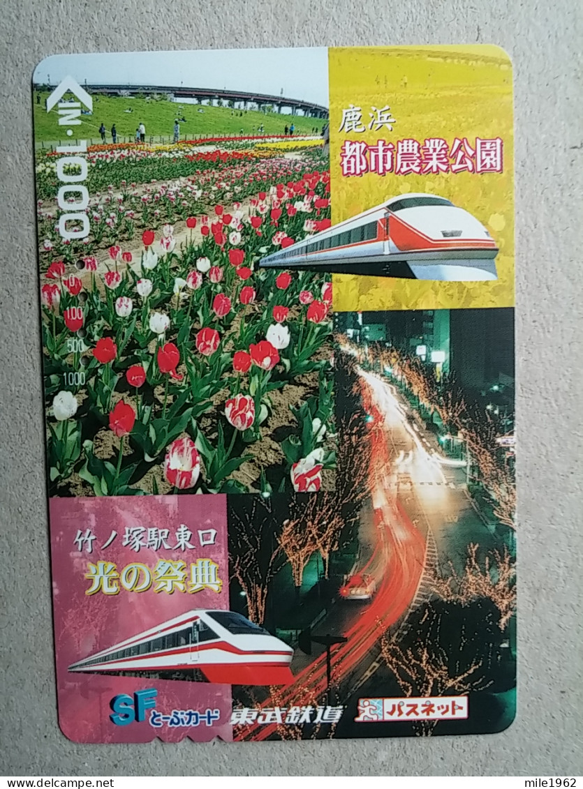 T-604 - JAPAN, Japon, Nipon, Carte Prepayee, Prepaid Card, CARD, RAILWAY, TRAIN, CHEMIN DE FER - Treni