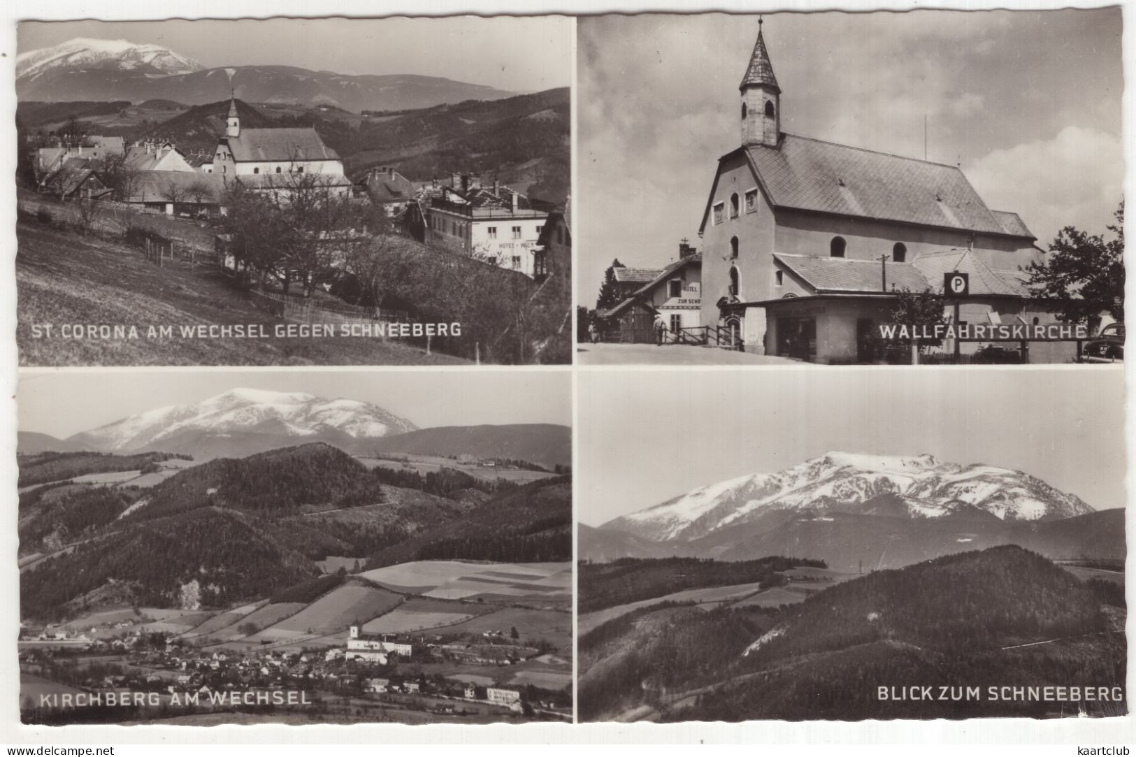St Corona Am Wechsel Gegen Schneeberg, Wallfahrtskirche, Kirchberg  - (Österreich/Austria) - 1960 - Schneeberggebiet