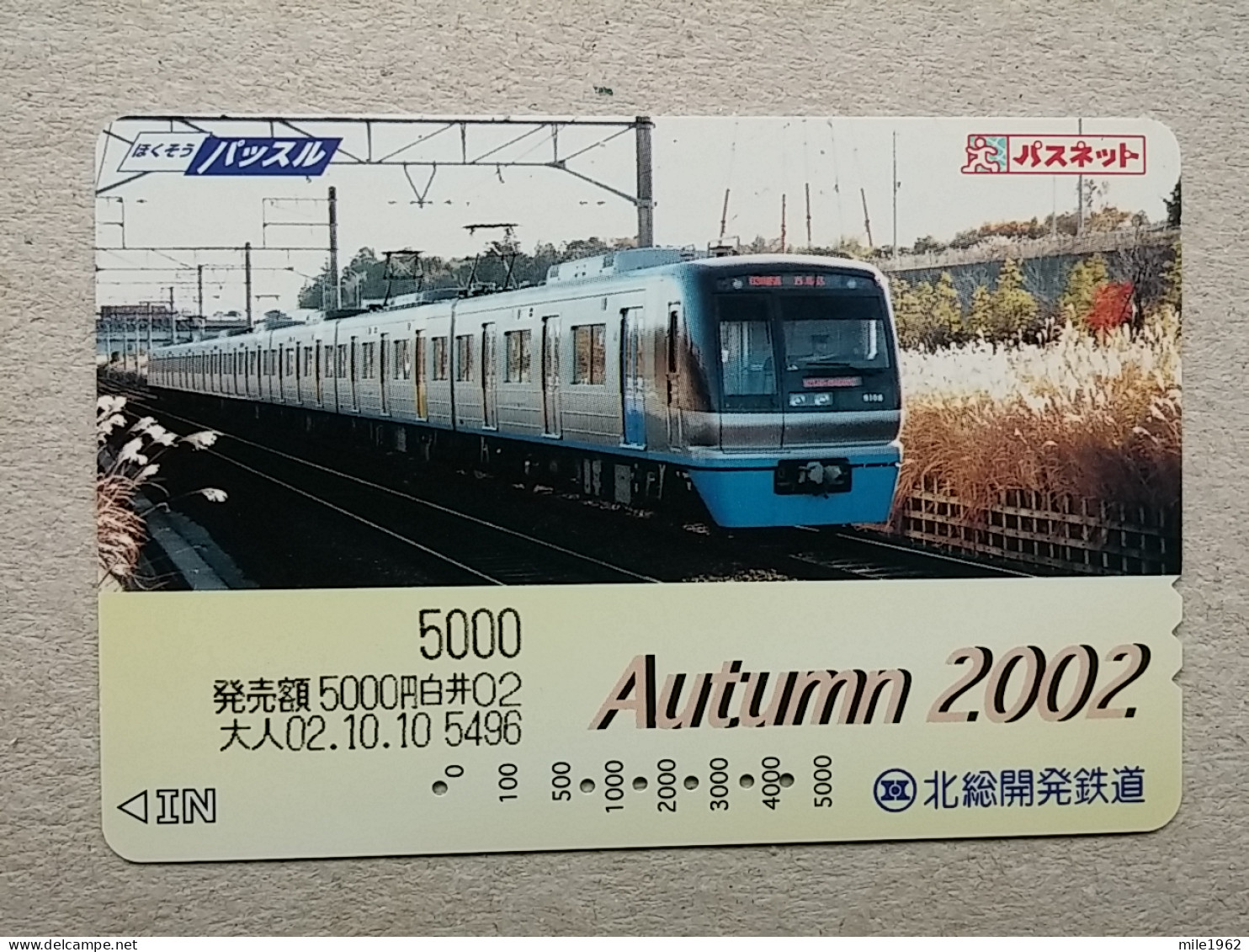 T-605 - JAPAN, Japon, Nipon, Carte Prepayee, Prepaid Card, CARD, RAILWAY, TRAIN, CHEMIN DE FER - Treni