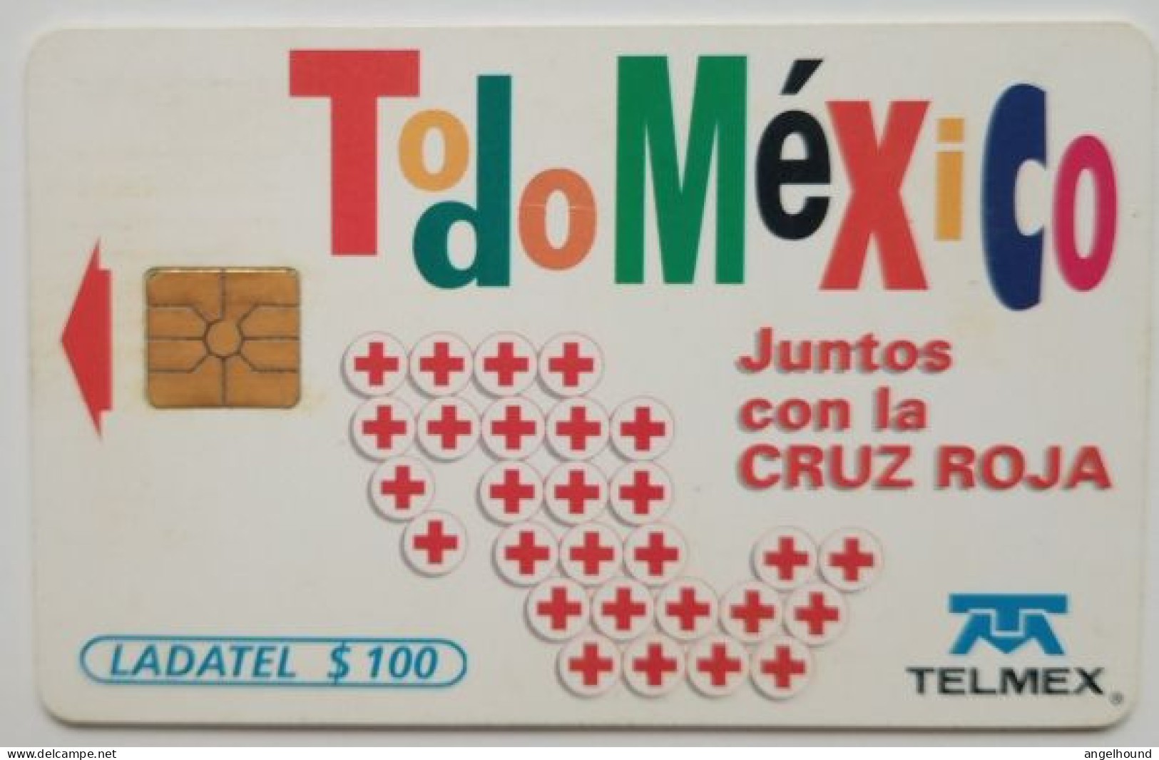 Mexico Ladatel $100 Chip Card - Todo Mexico - Cruz Roja - Mexiko