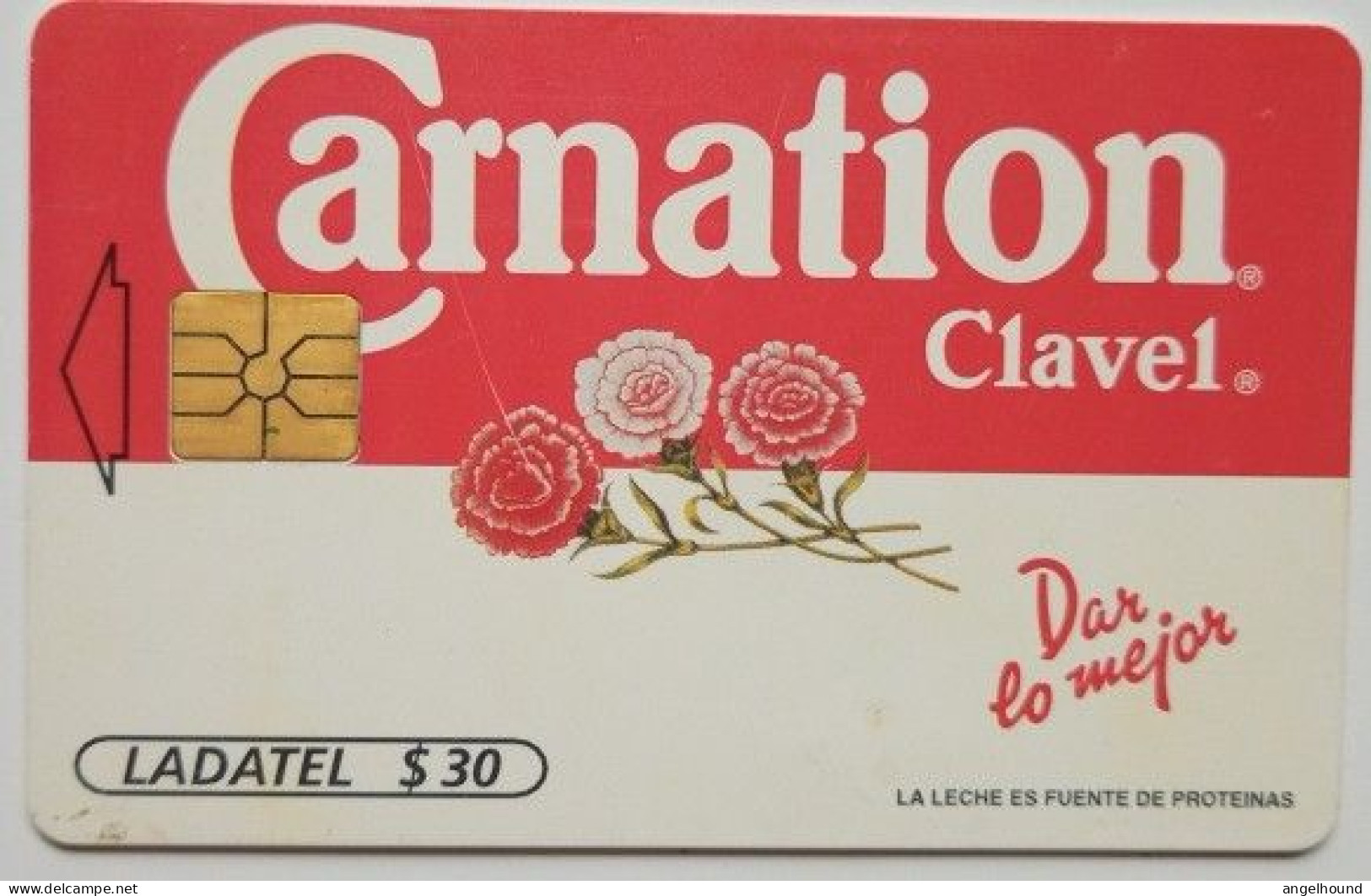 Mexico Ladatel $30 Cip Card - Carnation Clavel - Mexique