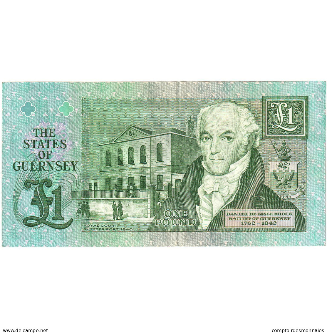 Billet, Guernesey, 1 Pound, UNDATED 1991, KM:52b, SUP - Guernesey