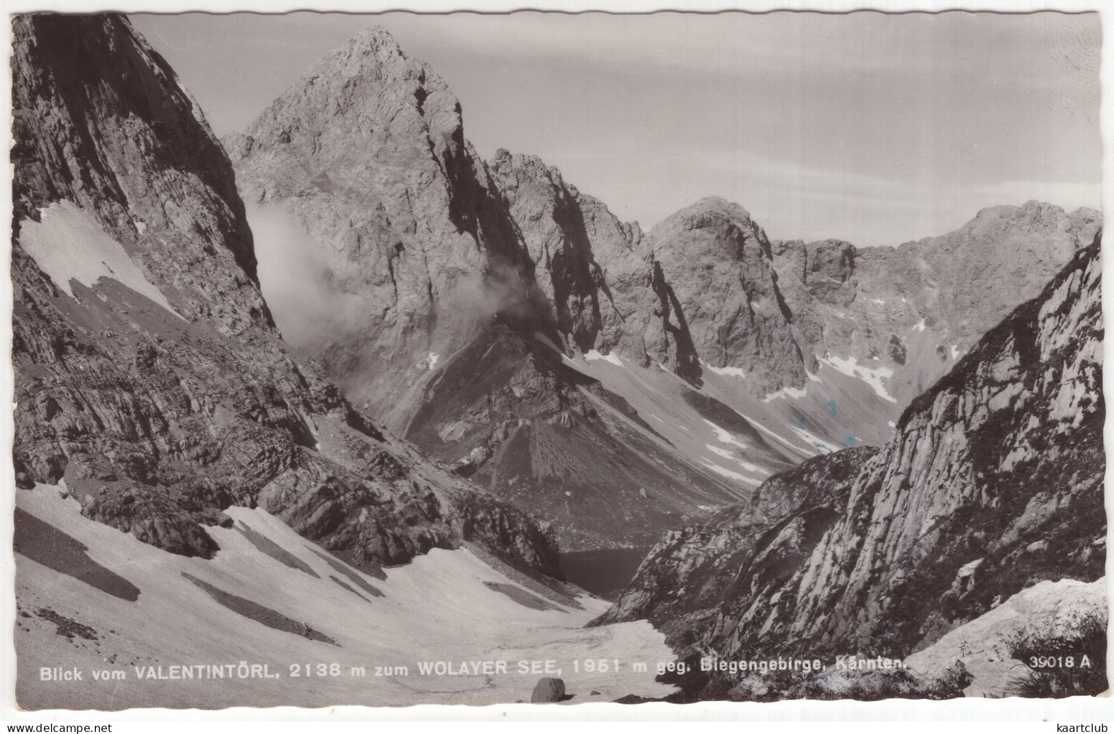 Blick Vom Valentintörl, 2198 M Zum Wolayer See, 1951 M, Geg. Blegengebirge, Kärnten - (Österreich/Austria) - Millstatt