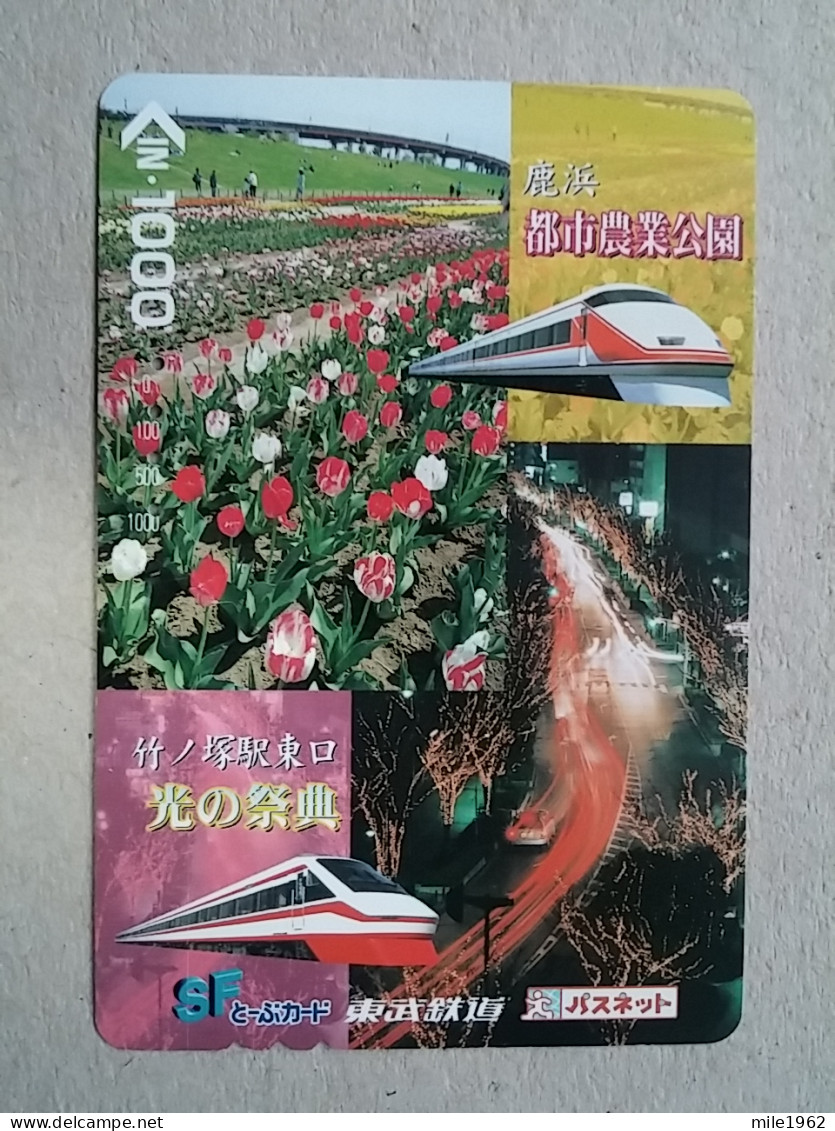 T-611 - JAPAN, Japon, Nipon, Carte Prepayee, Prepaid Card, CARD, RAILWAY, TRAIN, CHEMIN DE FER - Treni